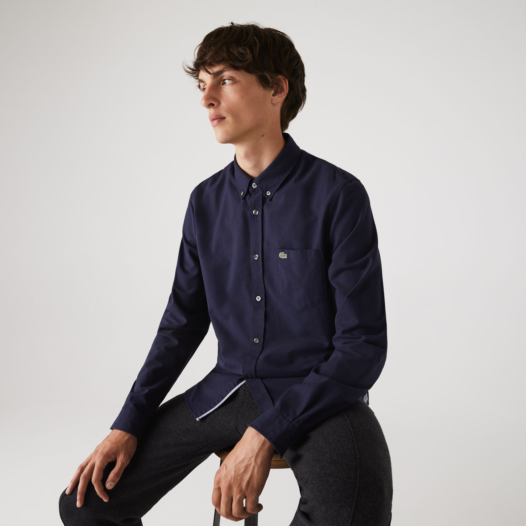 قميص قطن أكسفورد بقصة عادية للرجال قميص قطن أكسفورد بقصة عادية للرجال