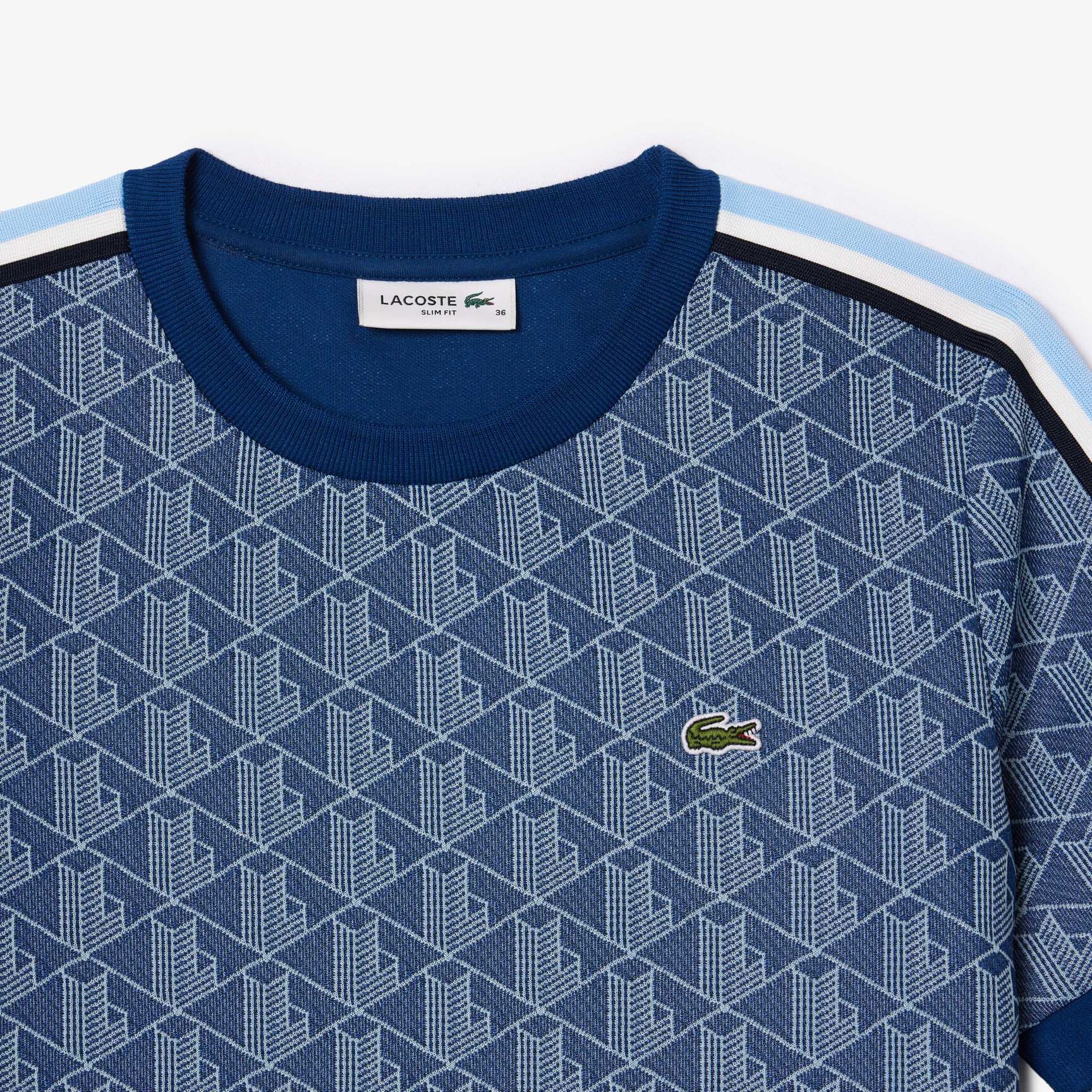 Slim Fit Monogram Jacquard T-shirt