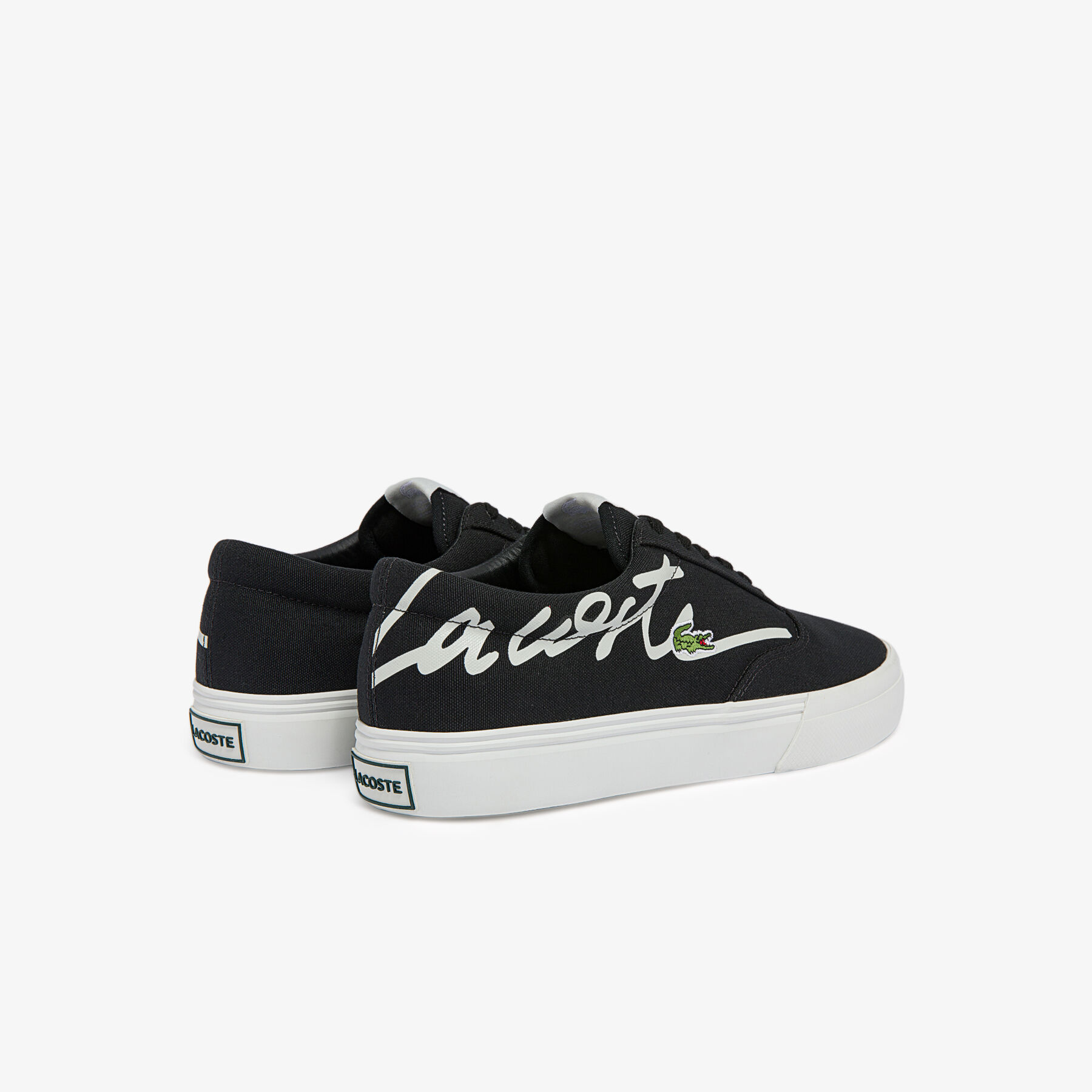 Men's Jump Serve Lace Canvas Trainers lacoste men s jump serve lace canvas trainers