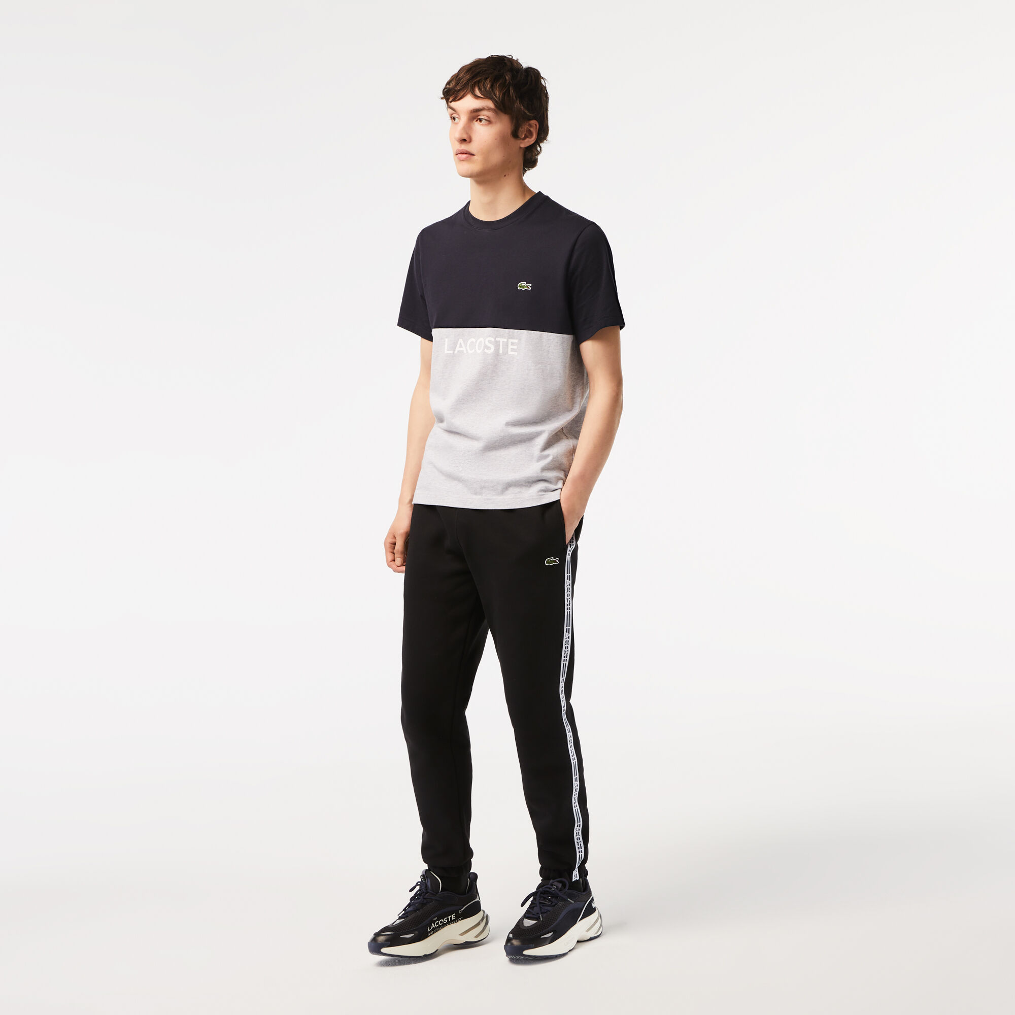 Mens lacoste best sale jogging bottoms