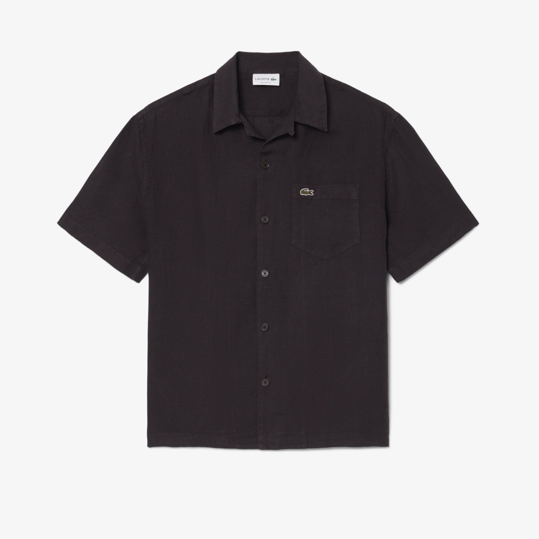Relaxed Fit Linen Shirt lacoste relaxed fit linen shirt