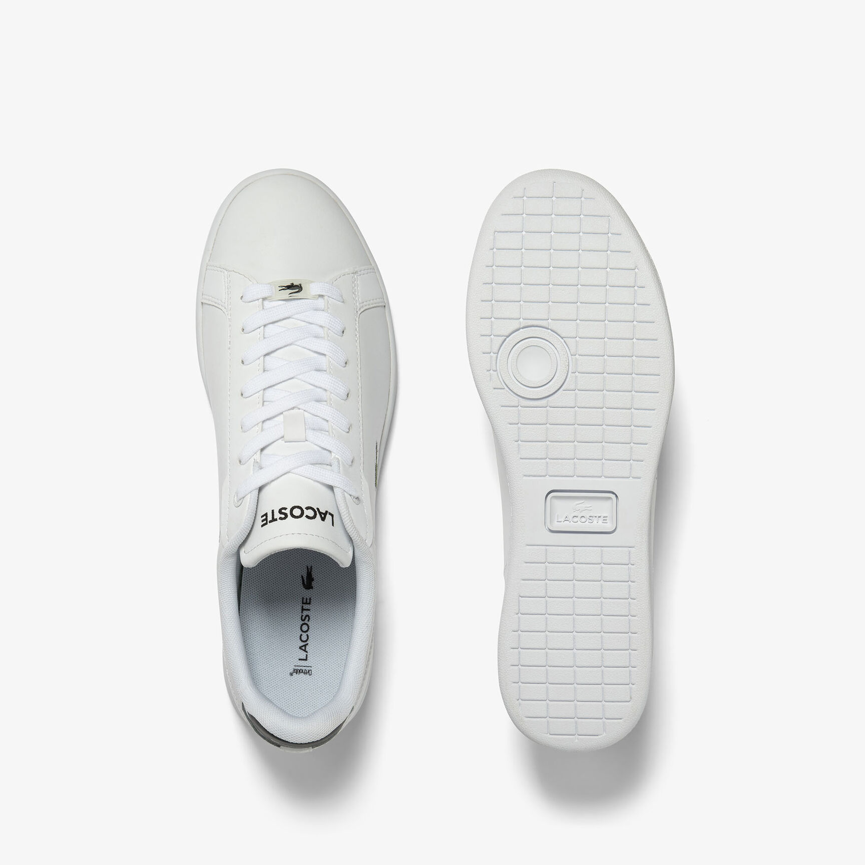 Men's Lacoste Carnaby Pro Leather Heel Pop Trainers Men's Lacoste Carnaby Pro Leather Heel Pop Trainers