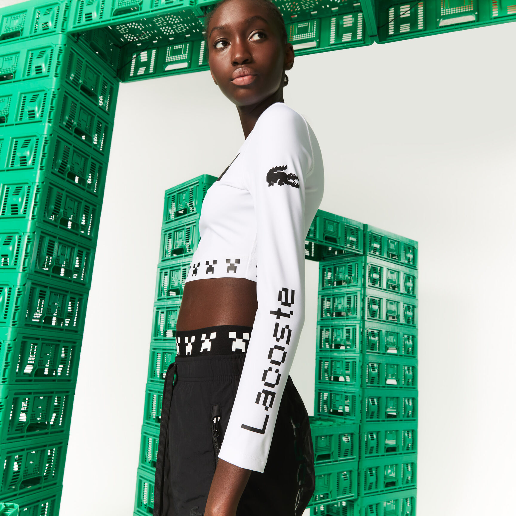 Women's Lacoste L!VE x Minecraft T-Shirt Women's Lacoste L!VE x Minecraft T-Shirt