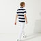 men s lacoste sport striped breathable stretch golf polo shirt