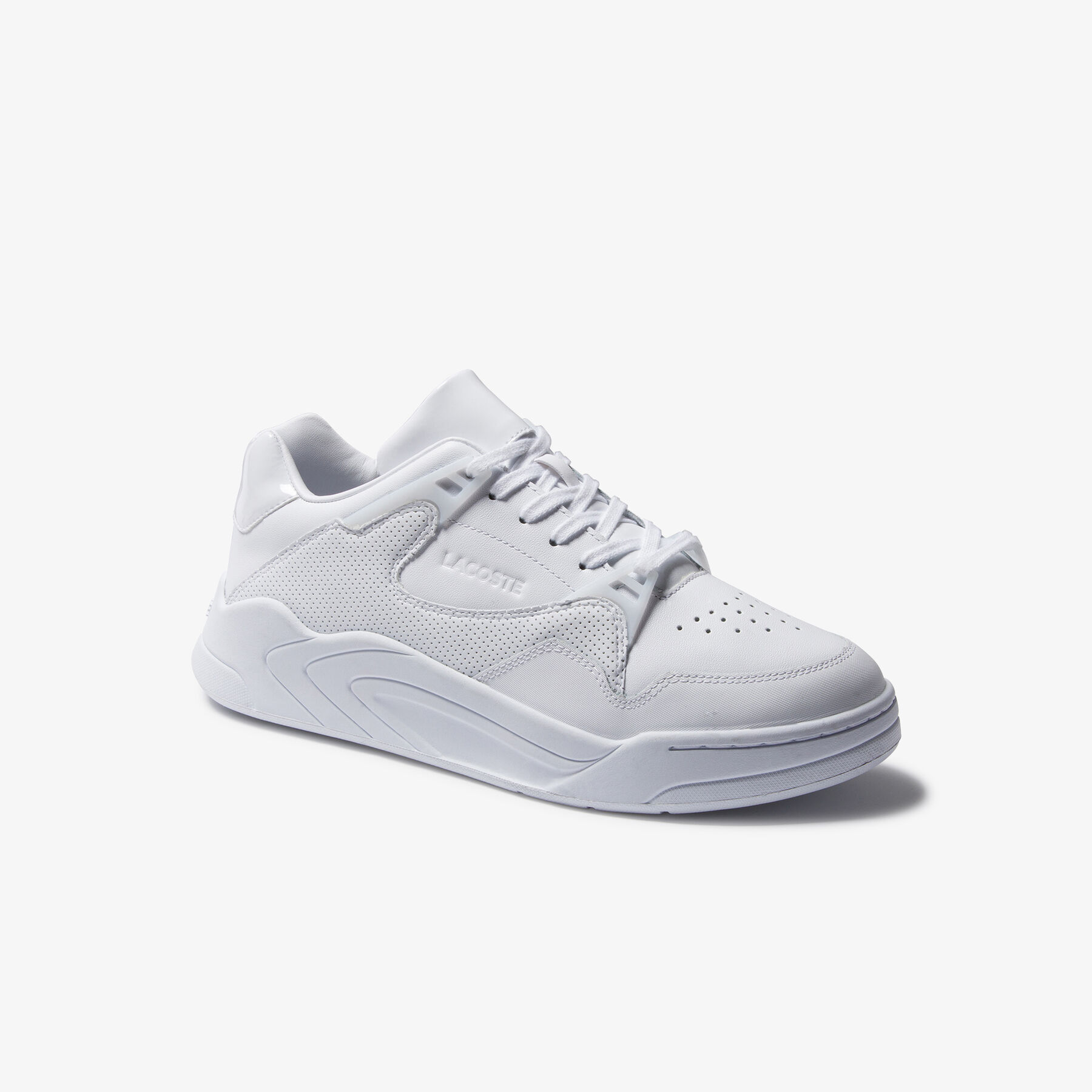 lacoste men s court slam tonal leather sneakers