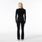 lacoste seamless ribbed knit flared leggings
