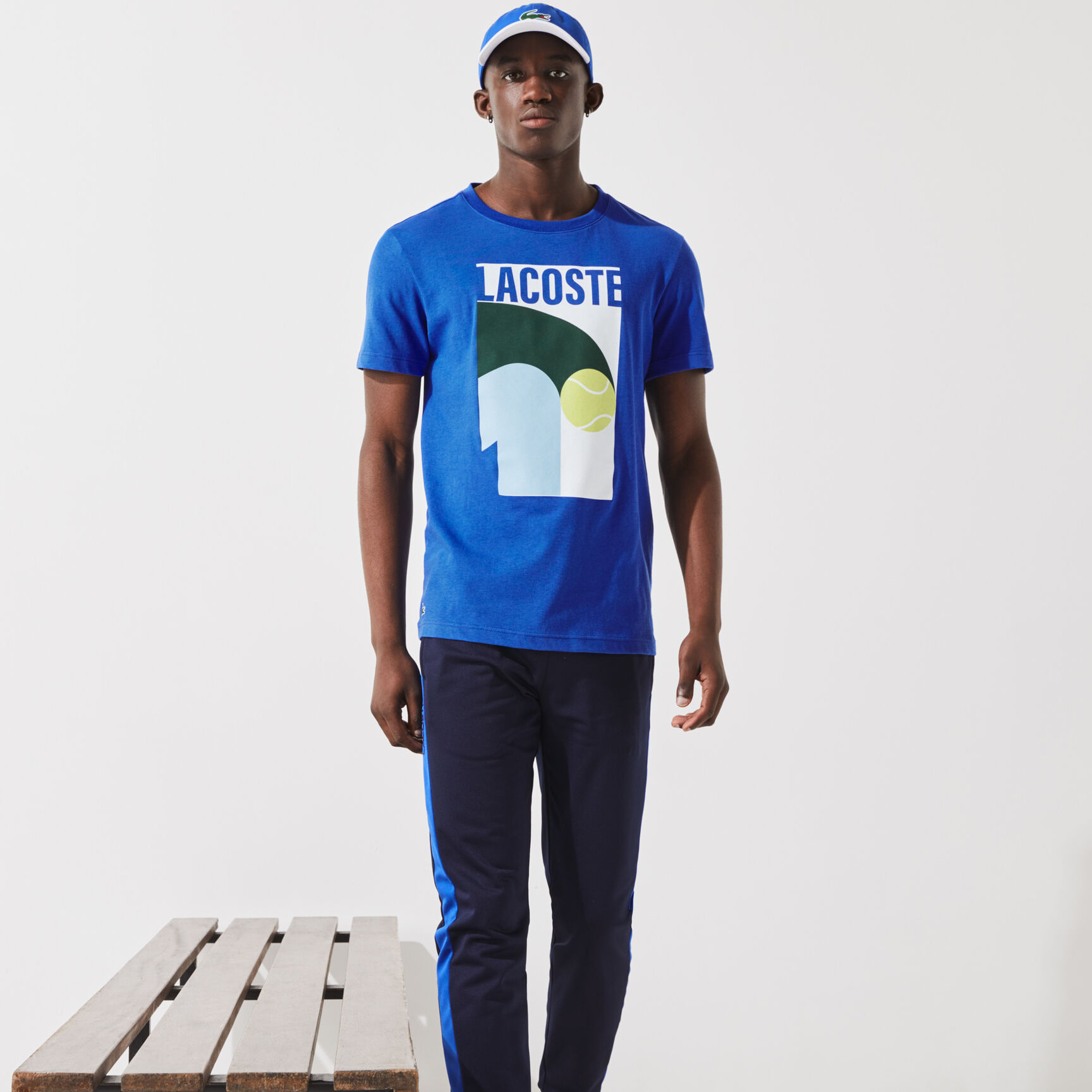 Men's Lacoste SPORT Breathable Graphic Print T-shirt