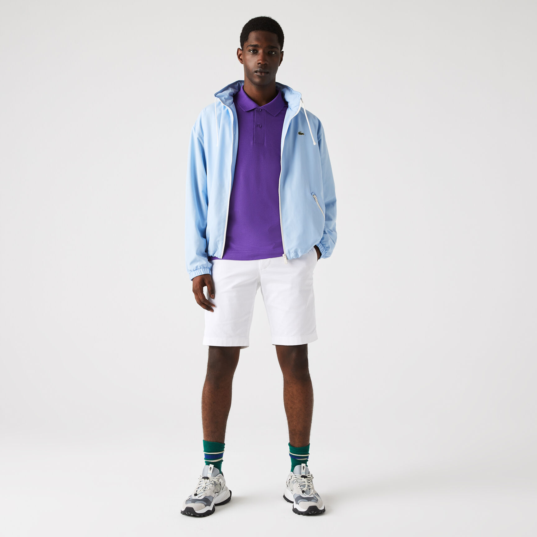 Men's Slim Fit Stretch Gabardine Bermuda Shorts