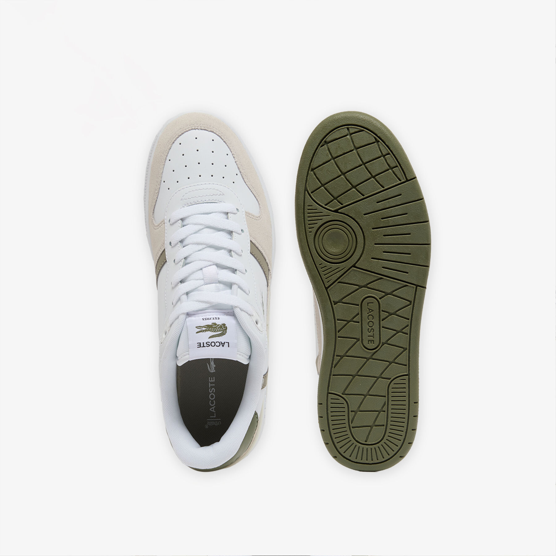 Men's T-Clip Set Leather Sneakers lacoste men s t clip set leather sneakers