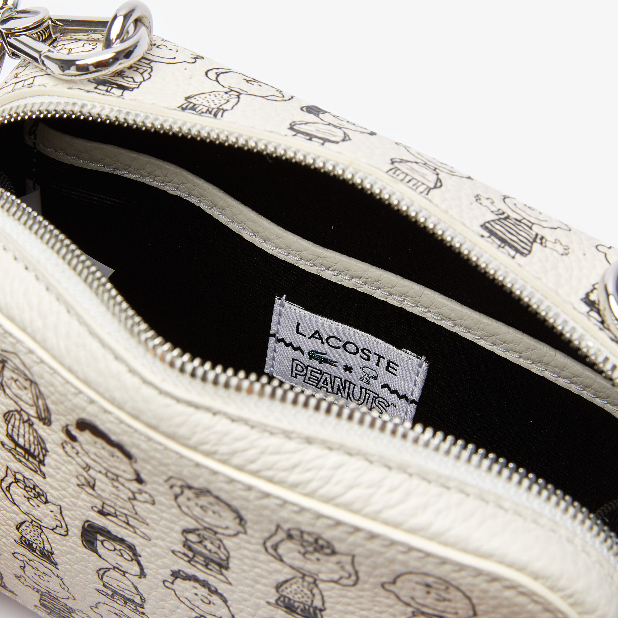 Women's Lacoste x Peanuts Print Leather Shoulder Bag, Multi Color