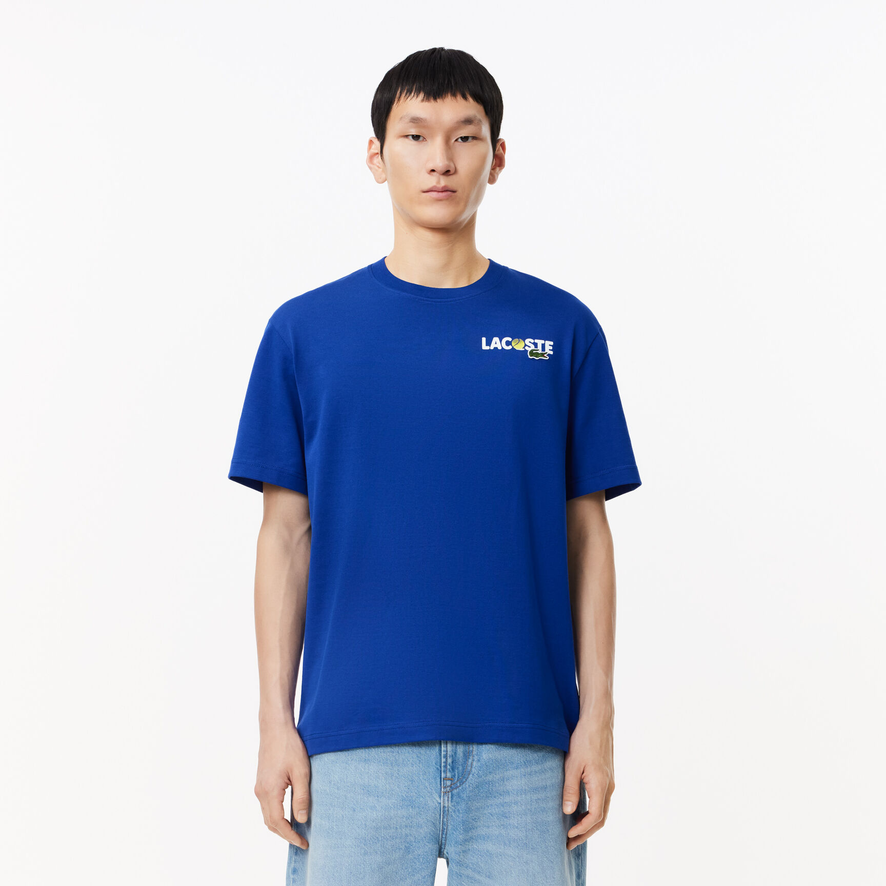Heavy Cotton Jersey Back Print T-shirt