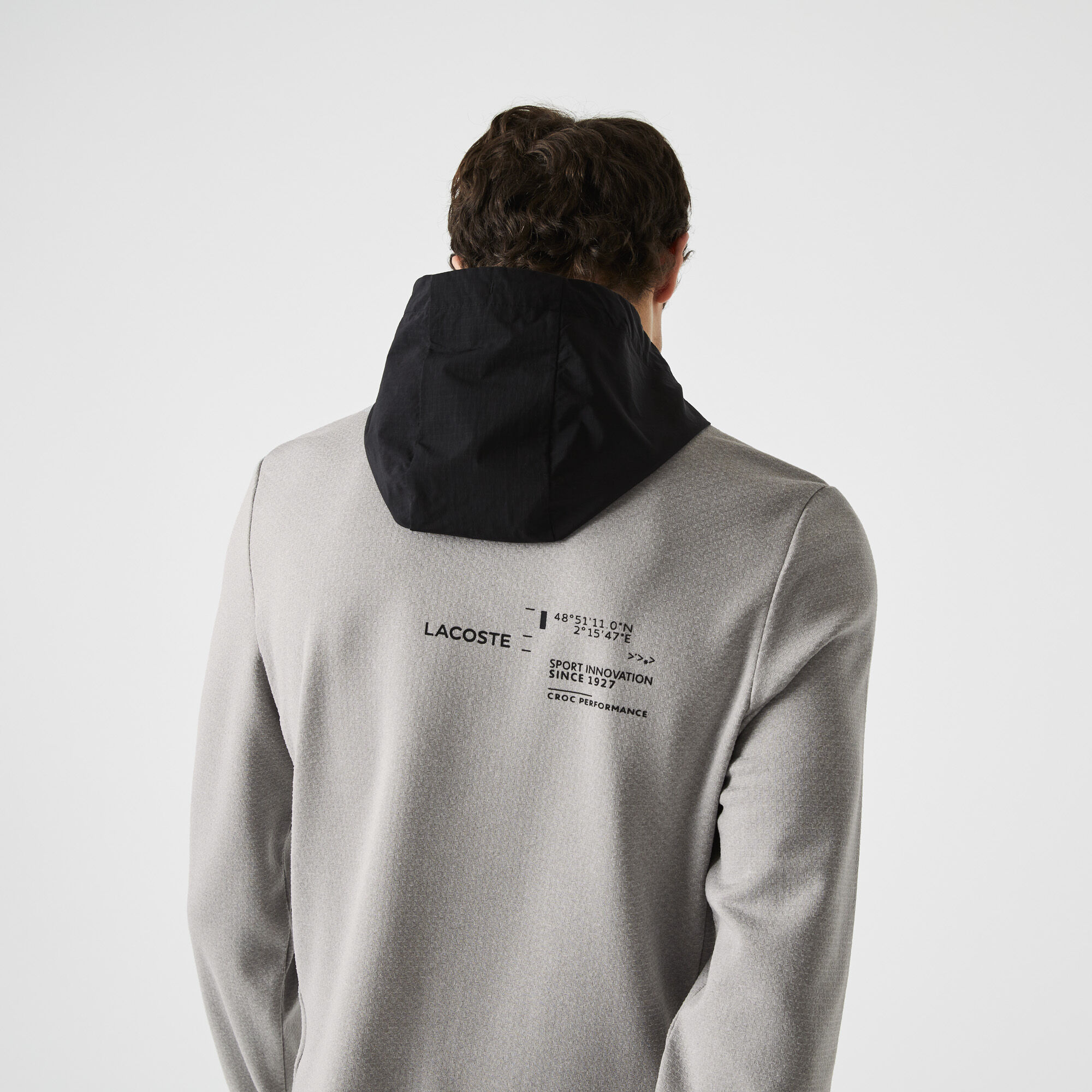 Buy Men s Lacoste SPORT Nylon Contrast Hood Pullover Jacket Lacoste SA