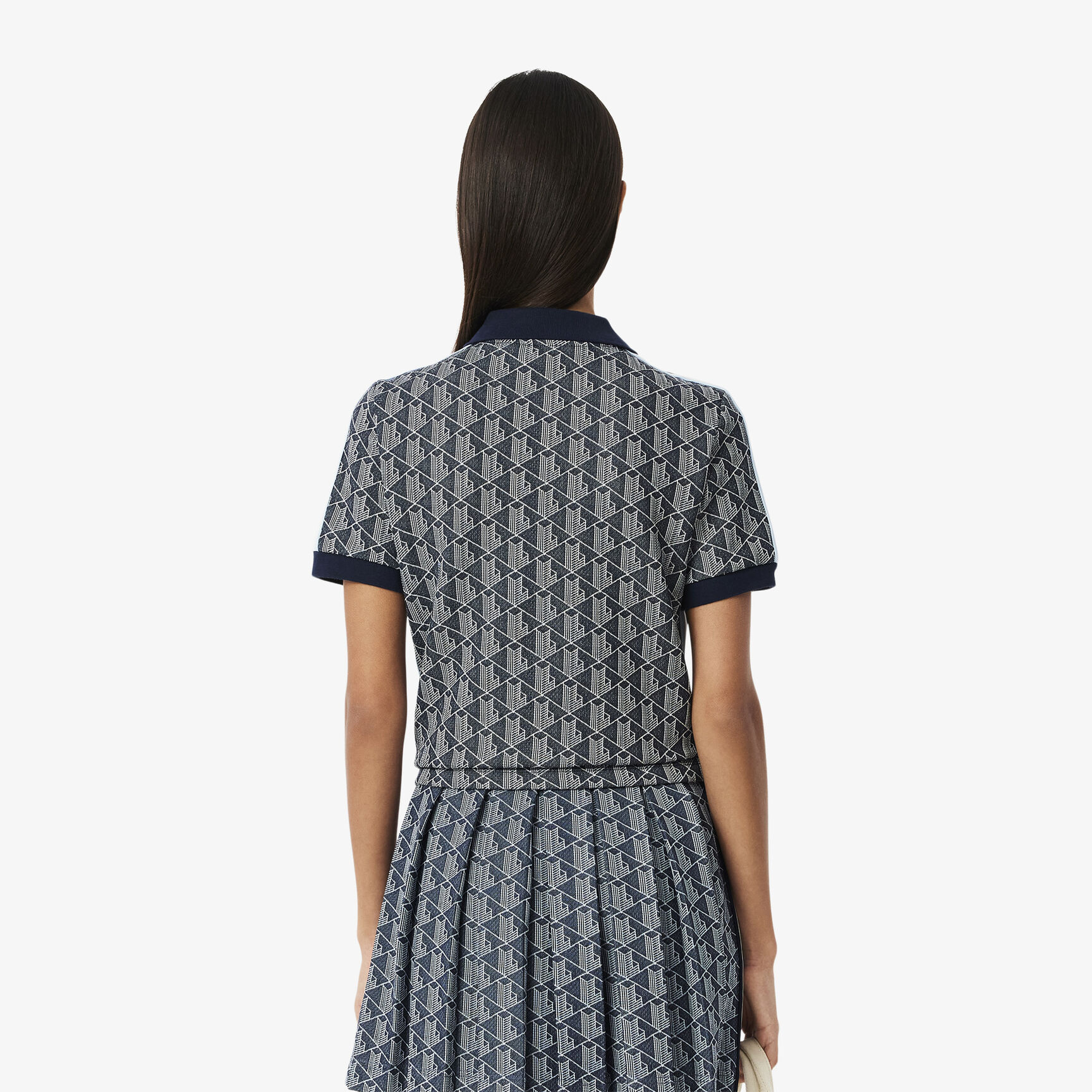 Slim Fit Monogram Jacquard Polo Shirt