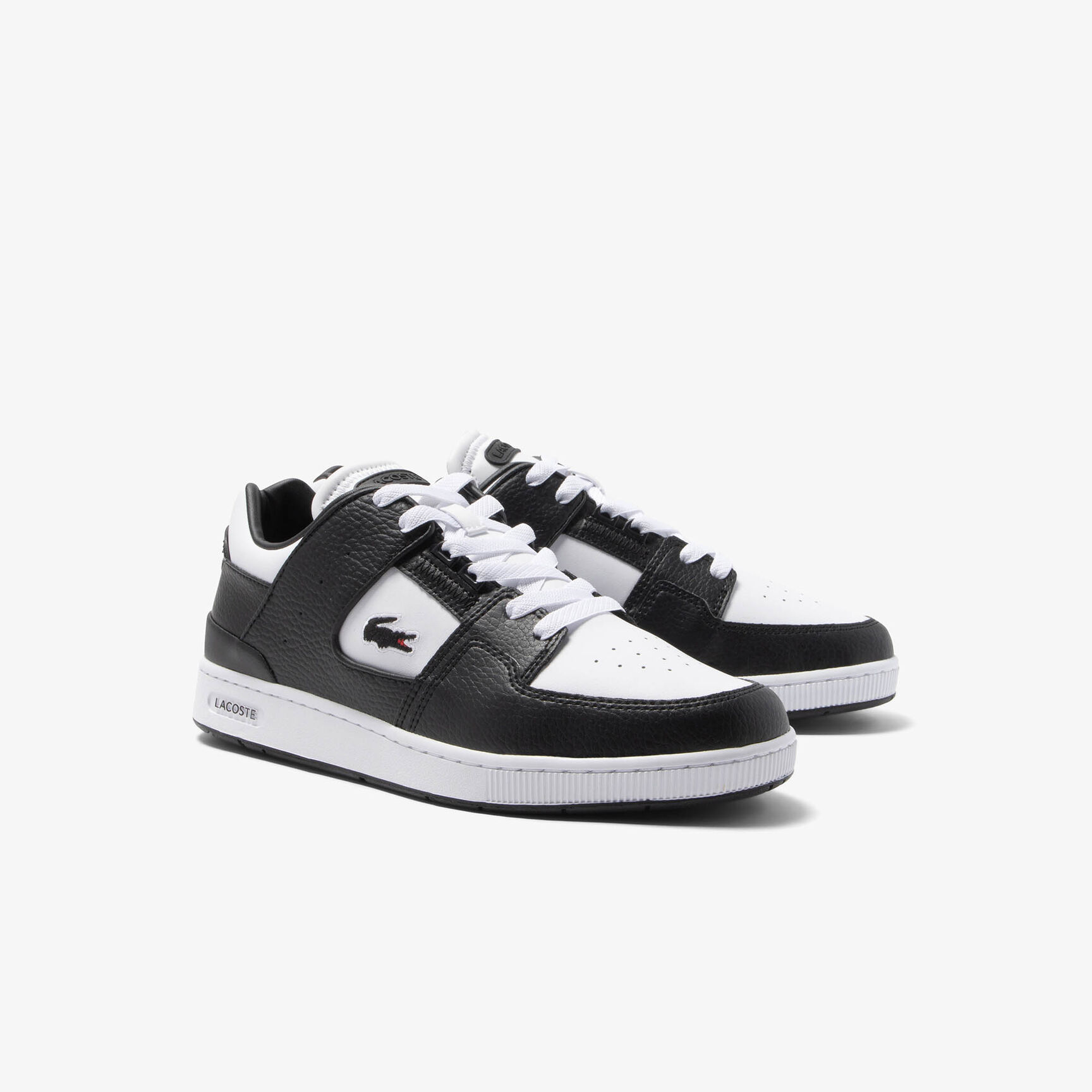 Men's Court Cage Leather Colour Contrast Trainers Men's Court Cage Leather Colour Contrast Trainers