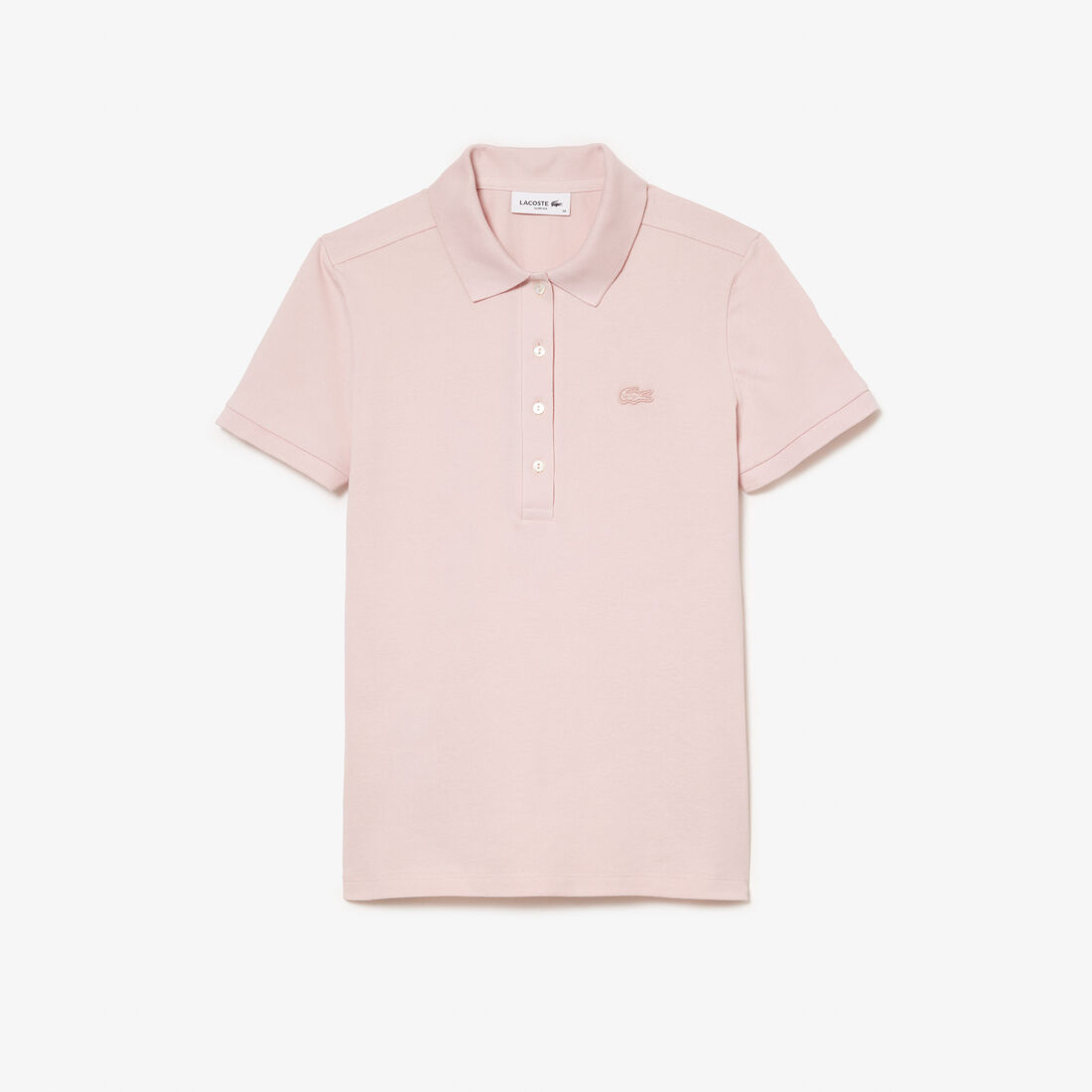 تيشيرت بولو L.12.D بقصة ضيقة من قماش بيتي بيكيه المطاطي تيشيرت بولو L.12.D بقصة ضيقة من قماش بيتي بيكيه المطاطي