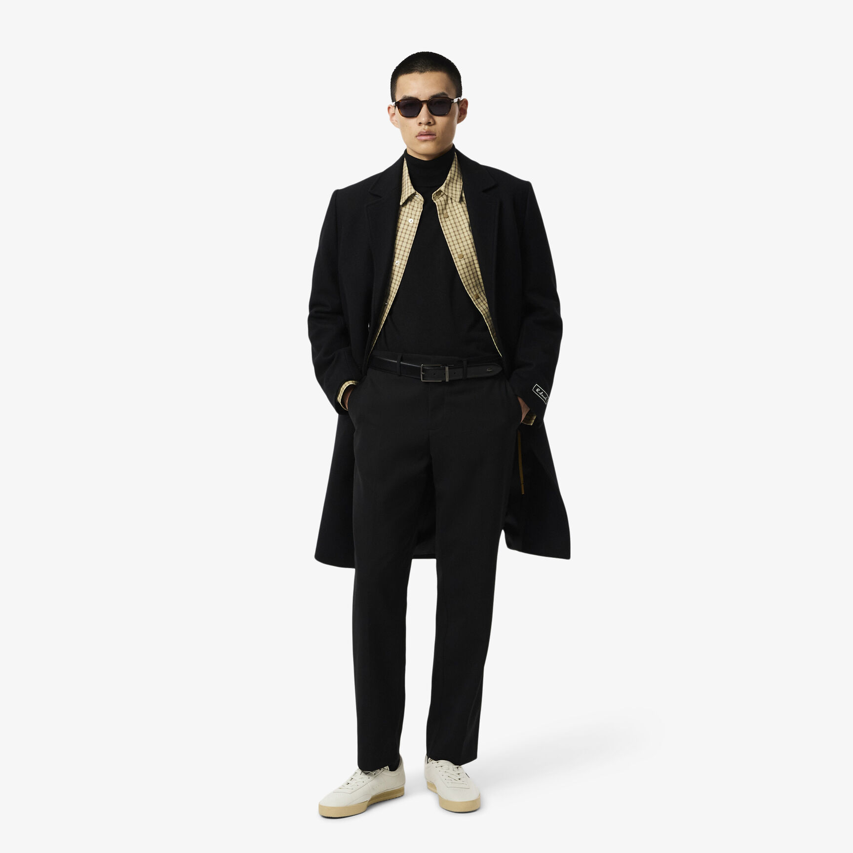 سويت شيرت من مزيج قطني برقبة عالية وسحَّاب للرجال سويت شيرت من مزيج قطني برقبة عالية وسحَّاب للرجال