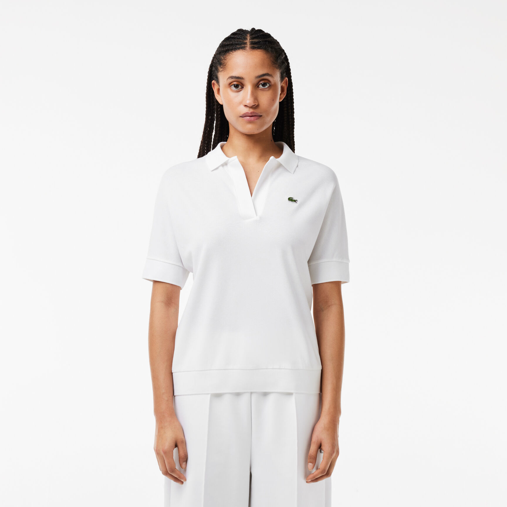 Buy Women's Lacoste Flowy Pique Polo Shirt | Lacoste SA