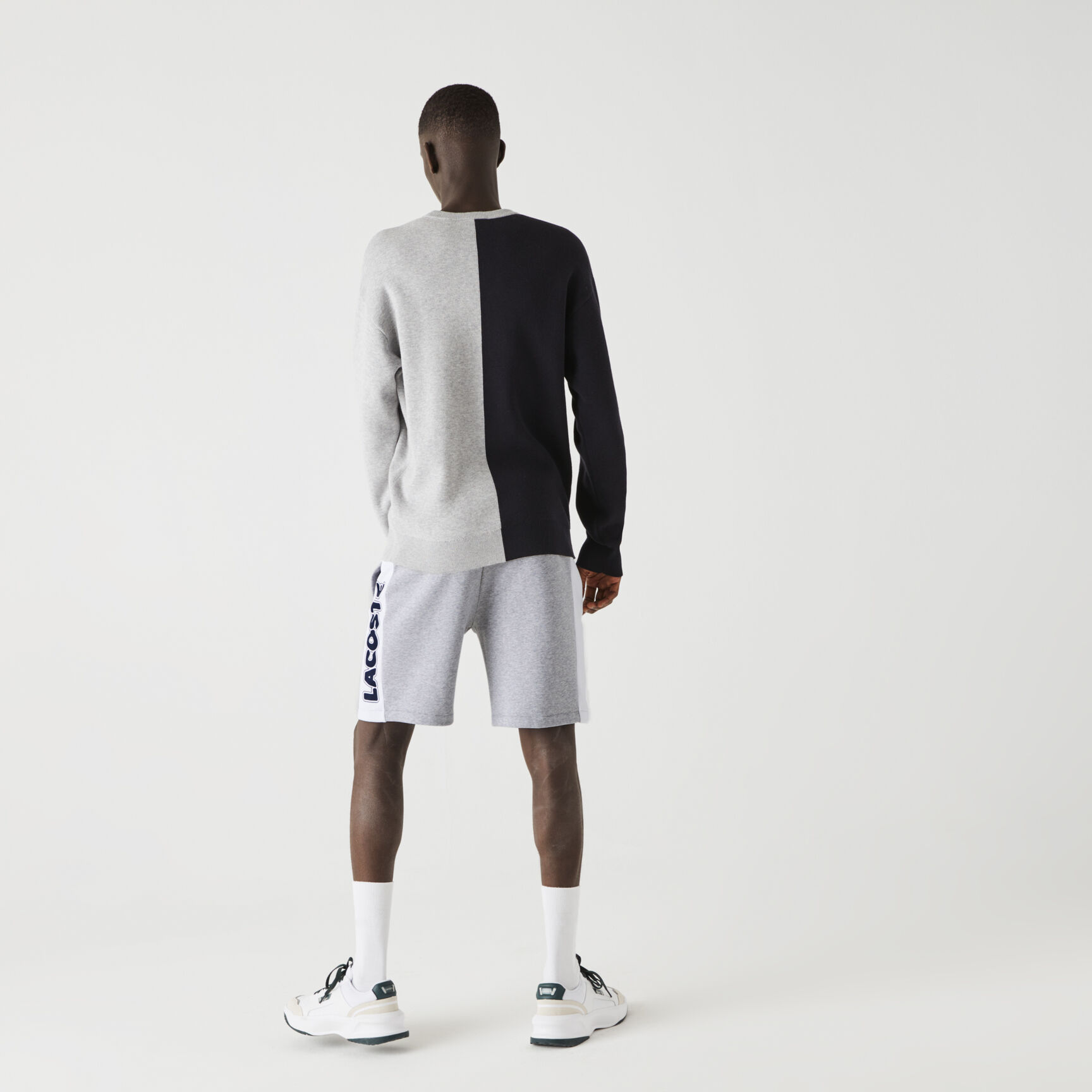 شورت صوف مع شريط بلون مغاير مجموعة Lacoste SPORT للرجال