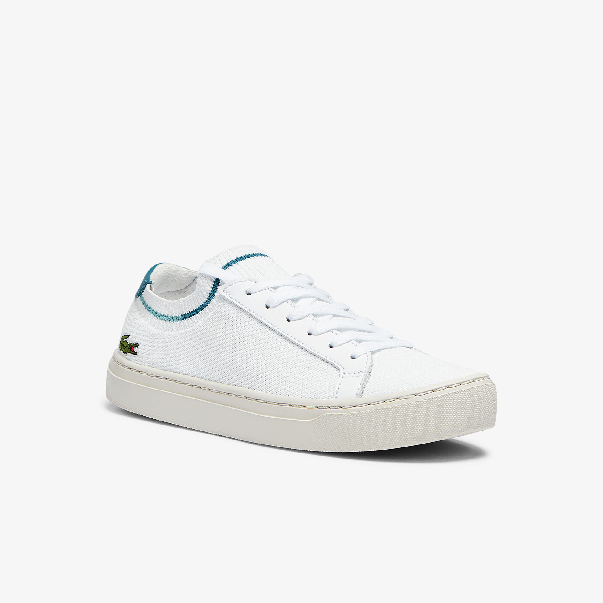 Buy Women s La Piqu e Textile Contrast Heel Tab Sneakers Lacoste SA