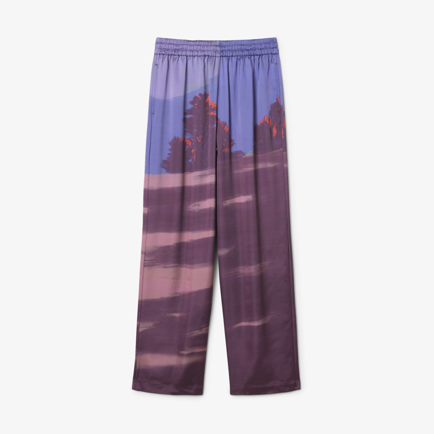 Oversized Landscape Print Pants lacoste oversized landscape print pants