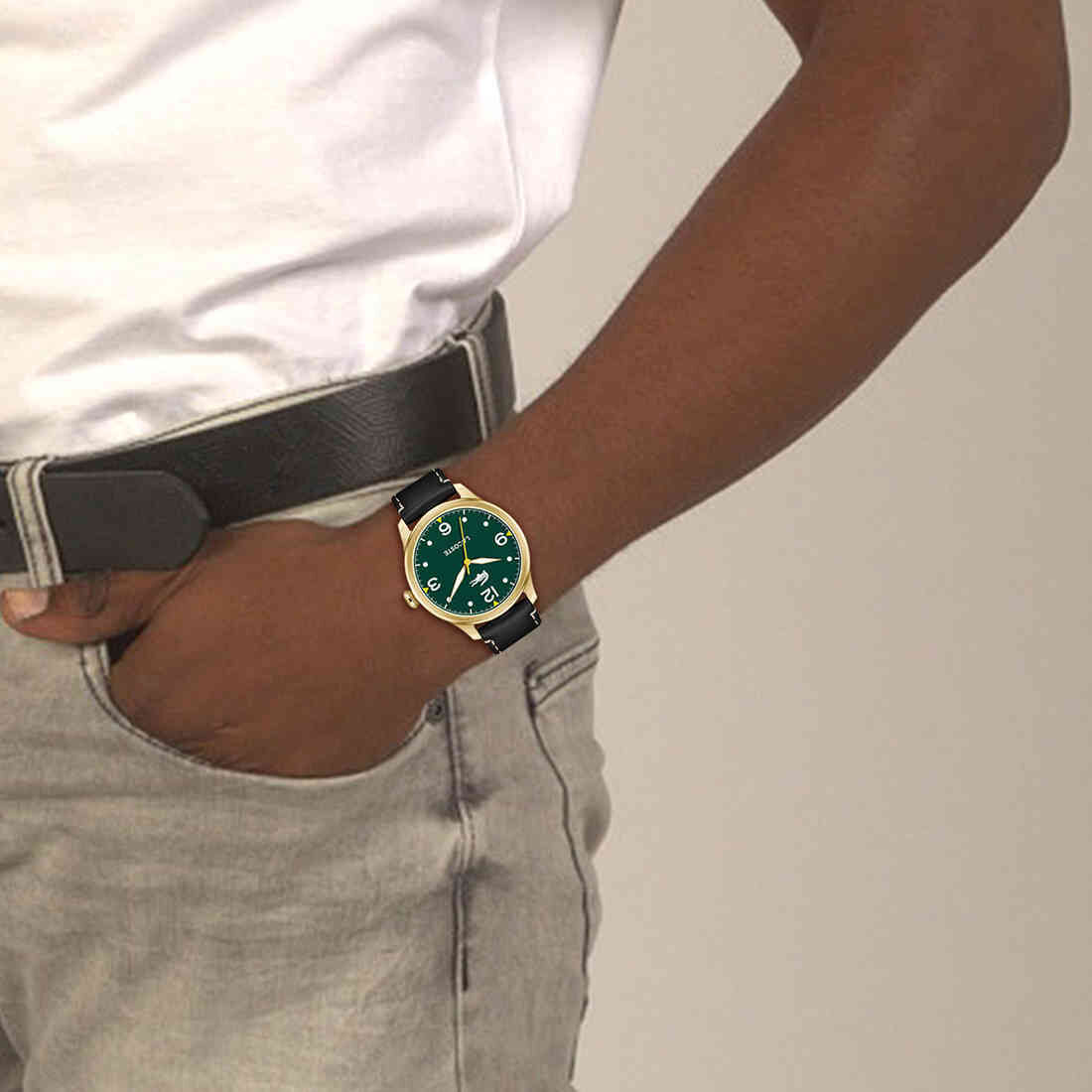 Men Leather 3 Hand Watch Men Leather 3 Hand Watch