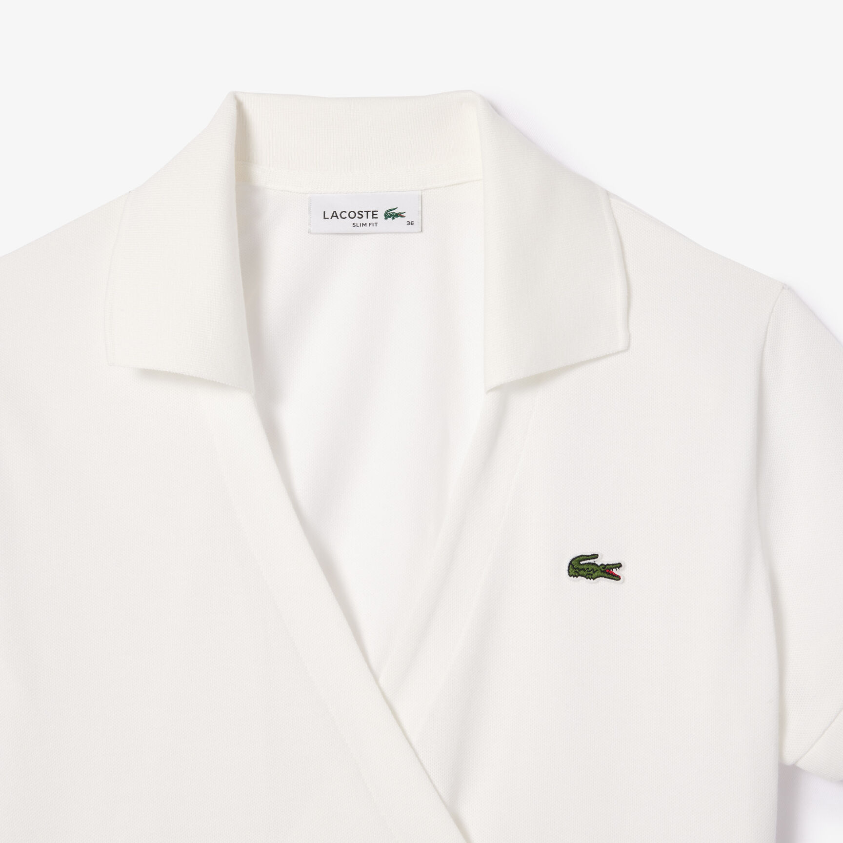 قميص بولو بيكيه مطاطي متقاطع