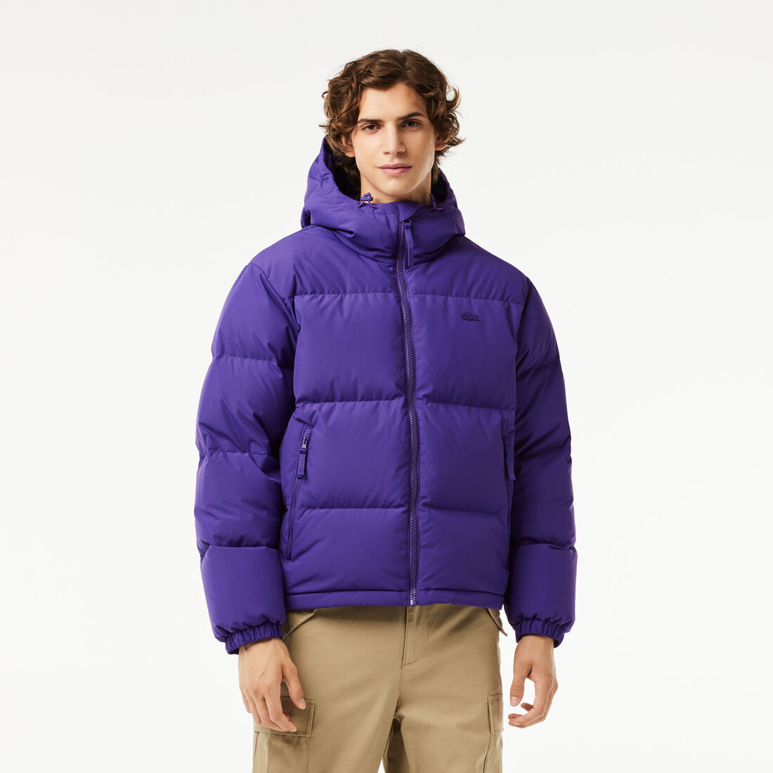 Men's Lacoste Quilted Water-Repellent Short Jacket