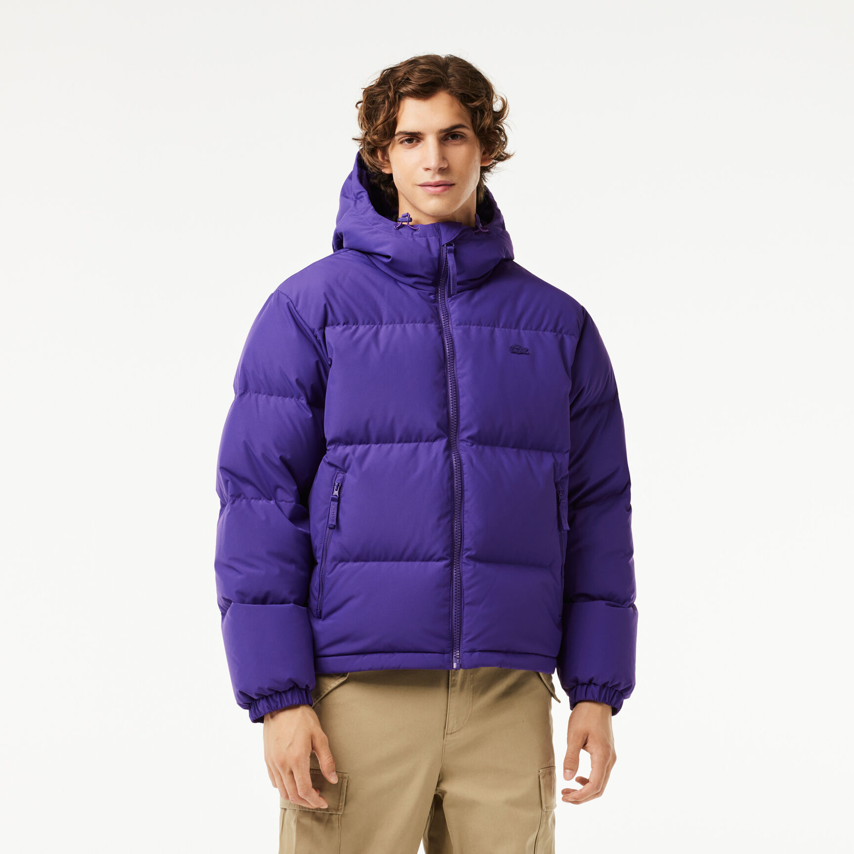 Men's Lacoste Quilted Water-Repellent Short Jacket
