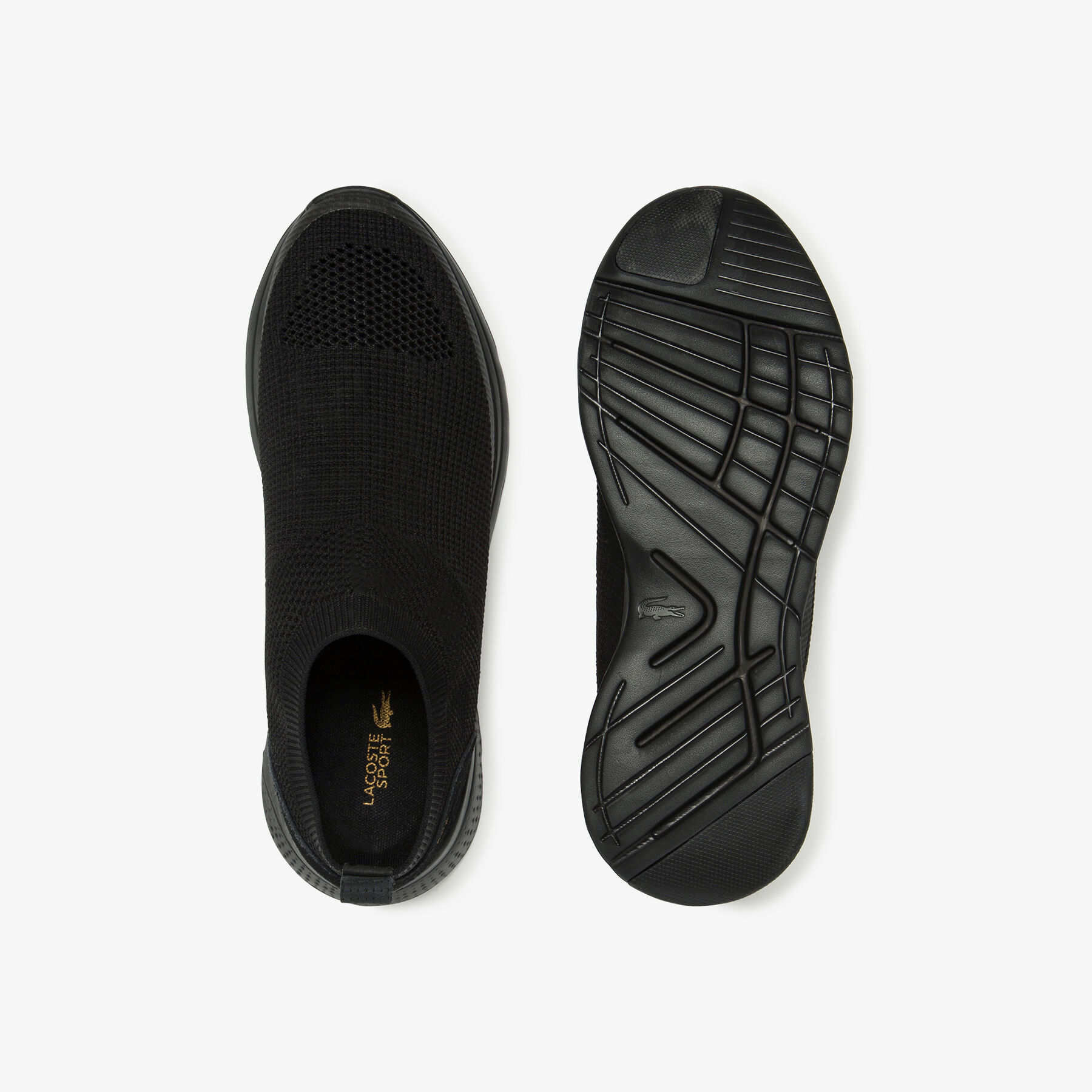 Men's LT Fit Sock Textile and Suede Slip-ons lacoste men s lt fit sock textile and suede slip ons