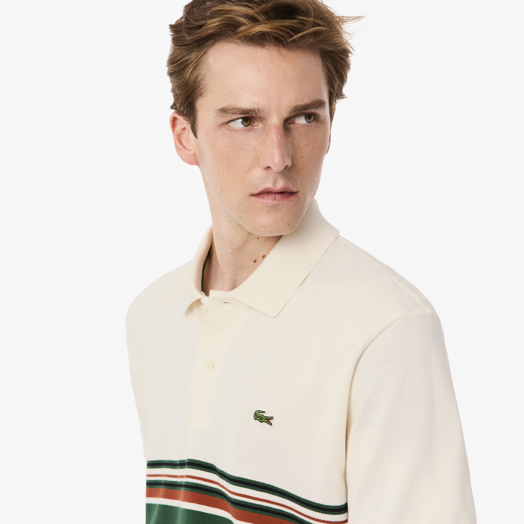French Made Classic Fit Striped Polo Shirt