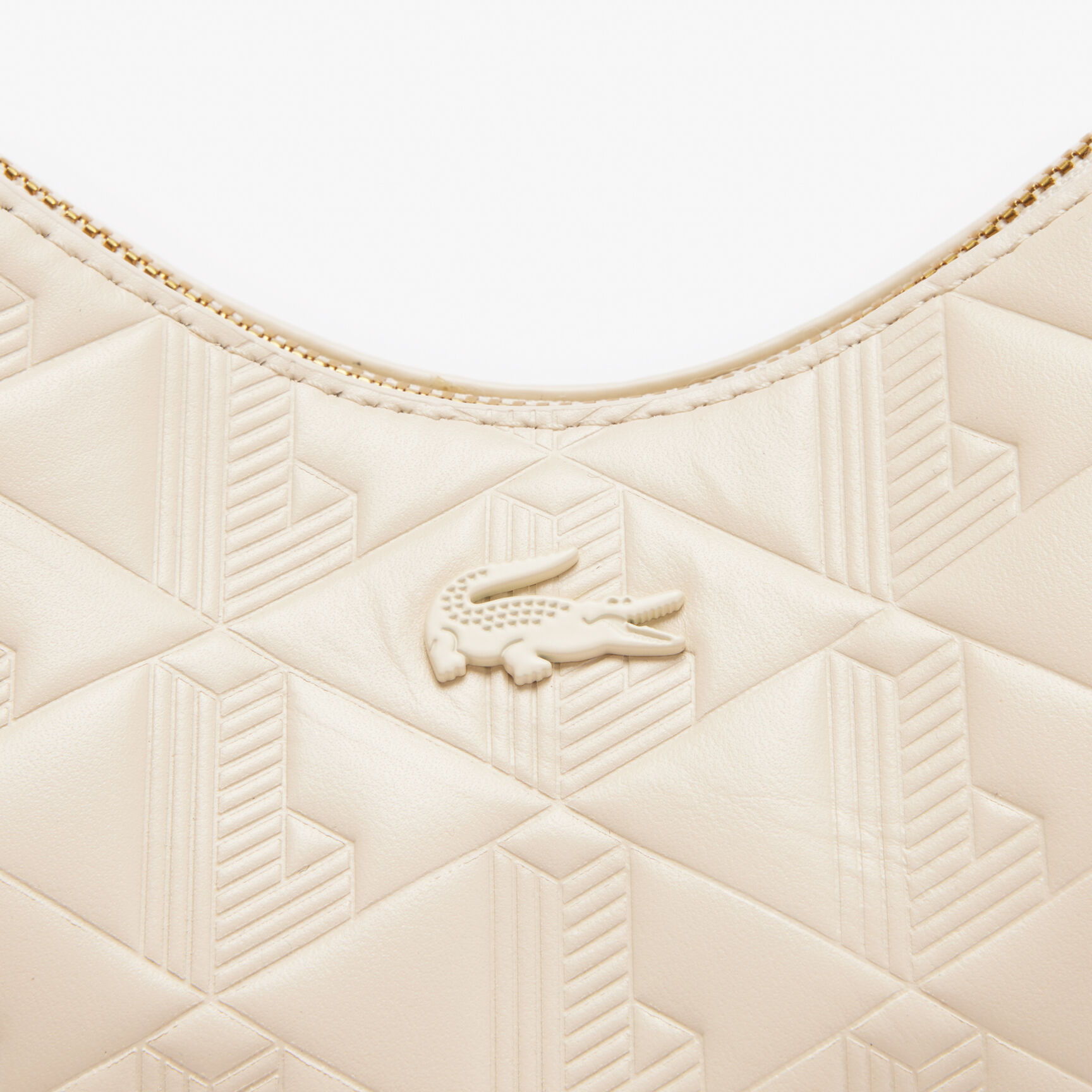 Maheki Embossed Leather Half Moon Purse