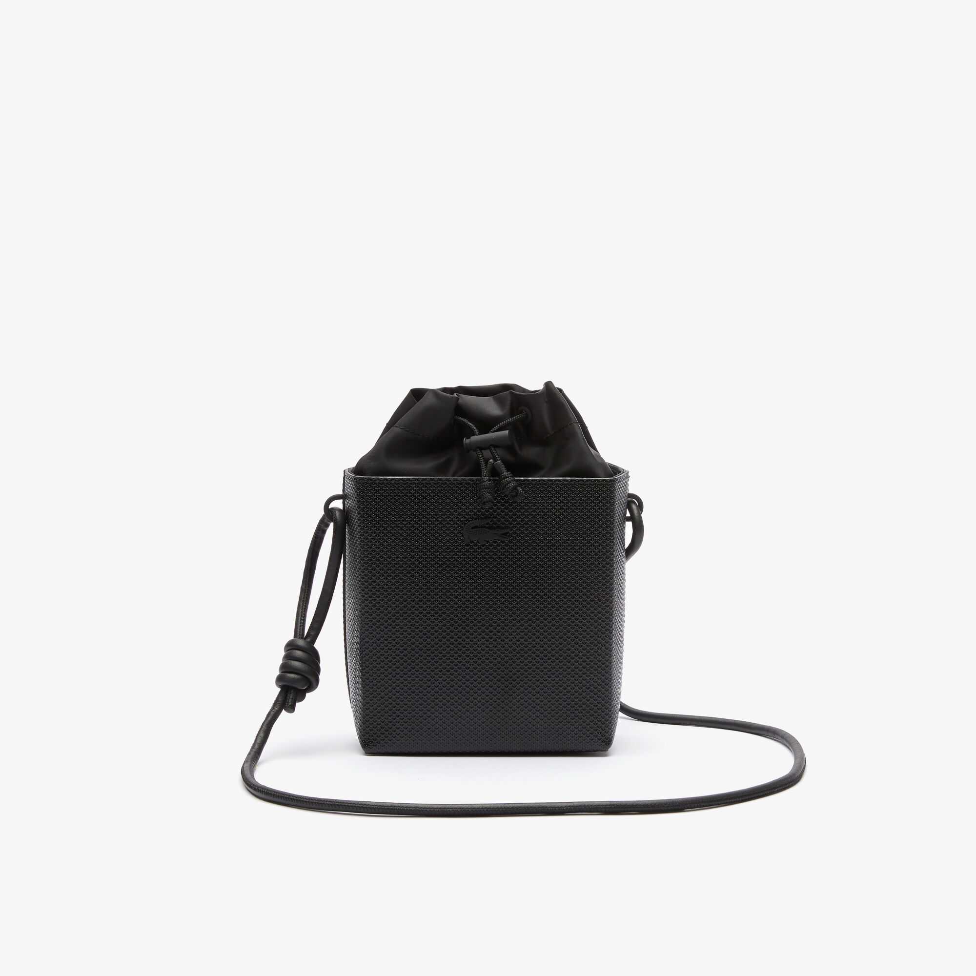Buy Women s Chantaco Small Square Pique Leather Bucket Bag Lacoste SA