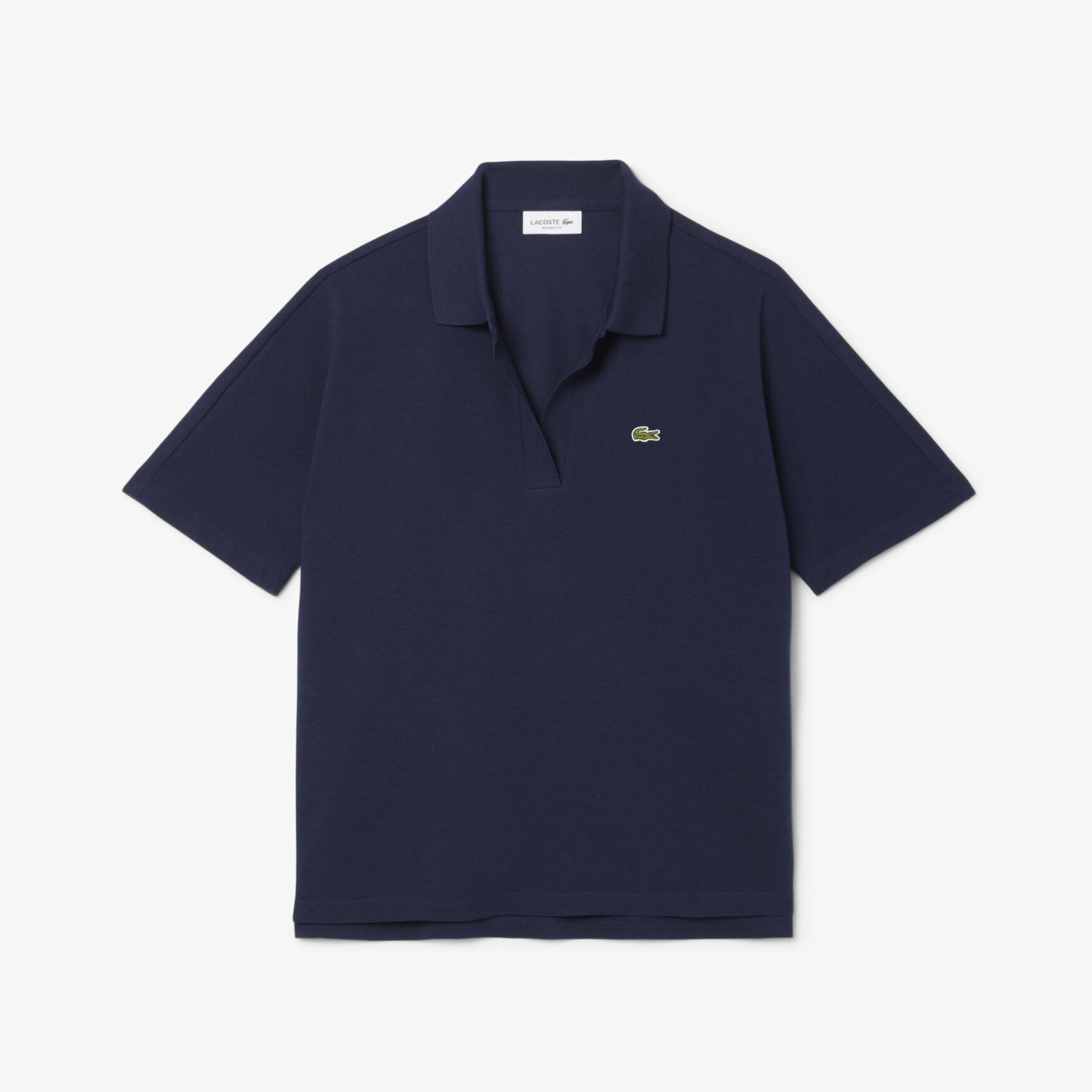 Relaxed Fit Fluid Pique Polo Shirt