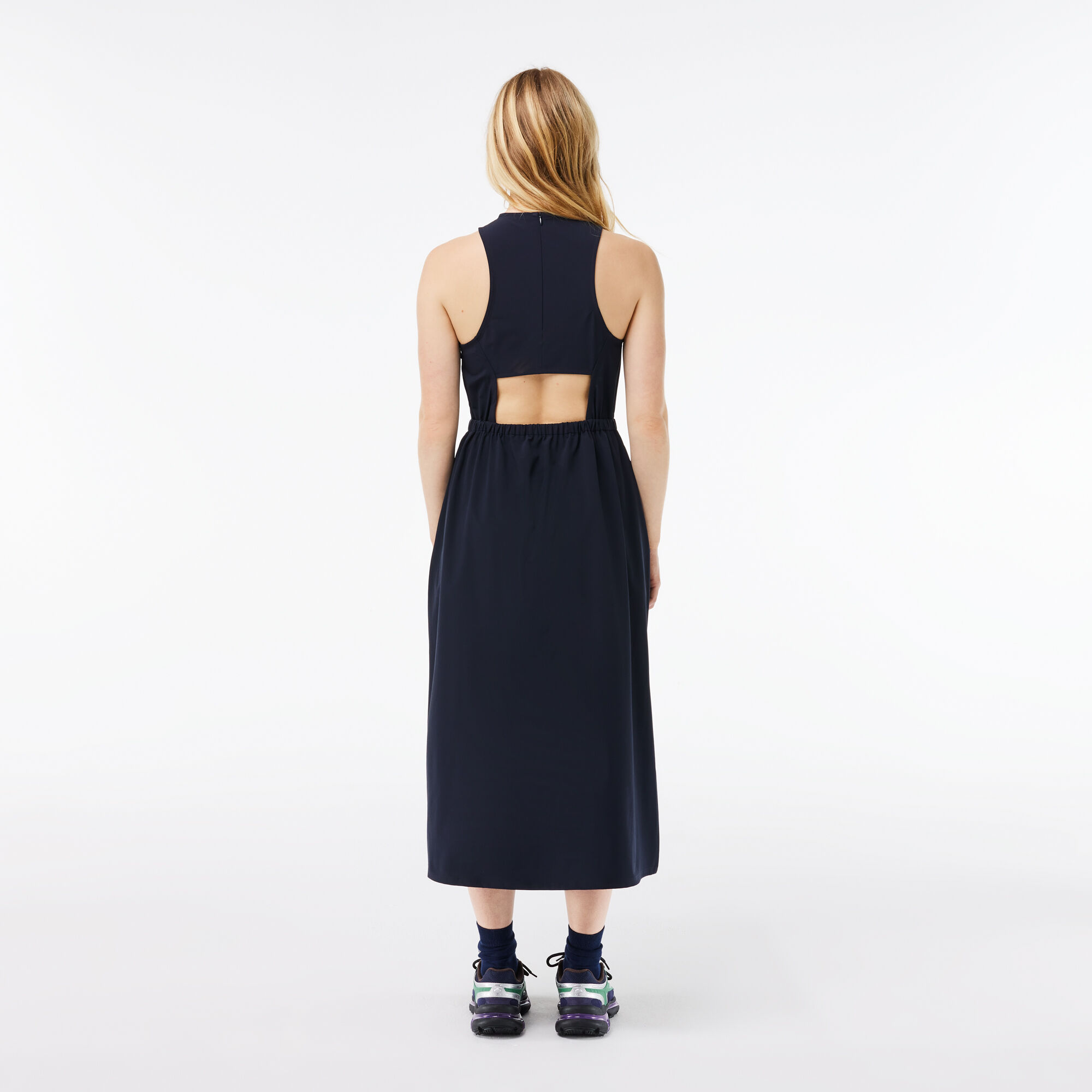 Buy Sleeveless Open Back Dress Lacoste SA