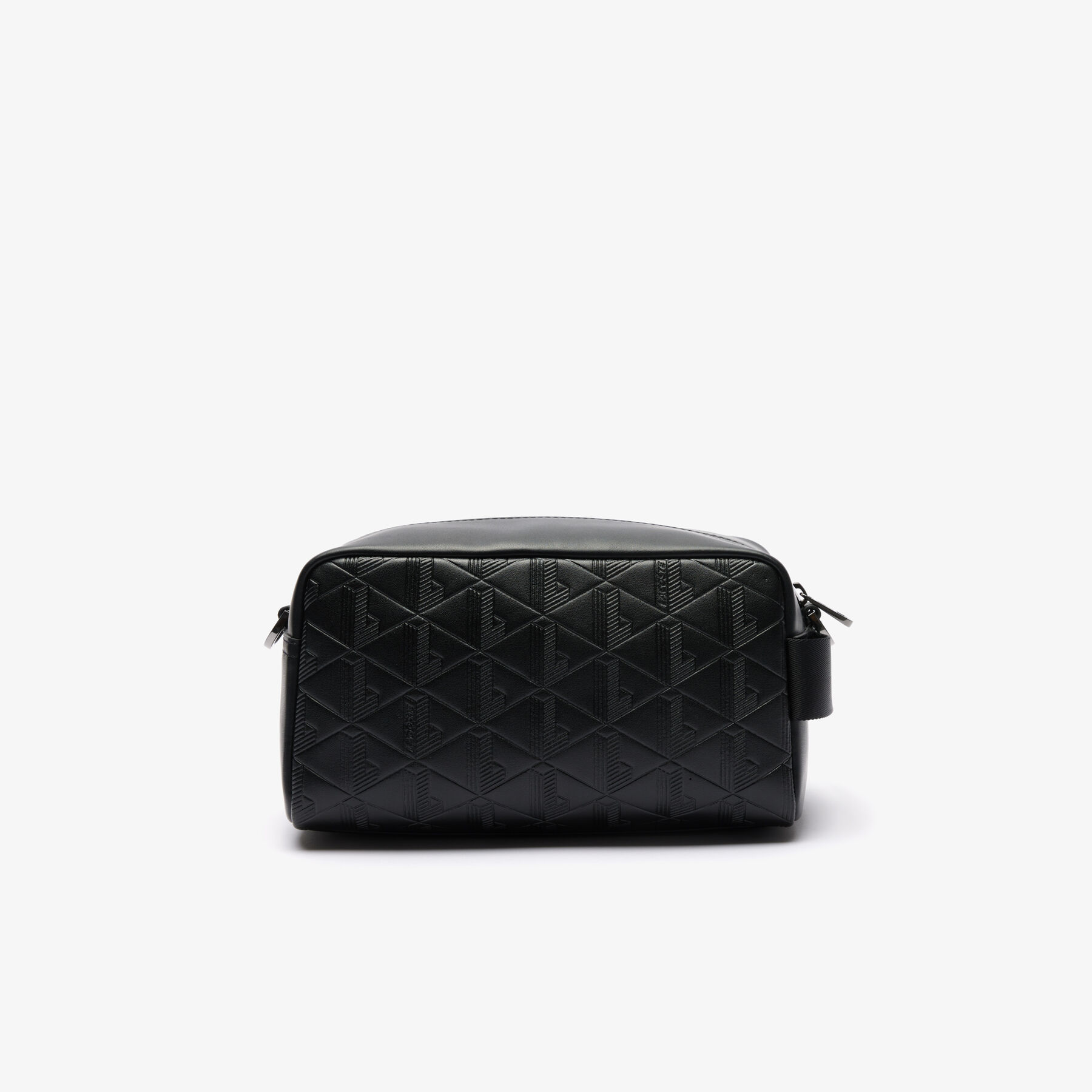 Leather Monogram Print Pouch Purse Leather Monogram Print Pouch Purse