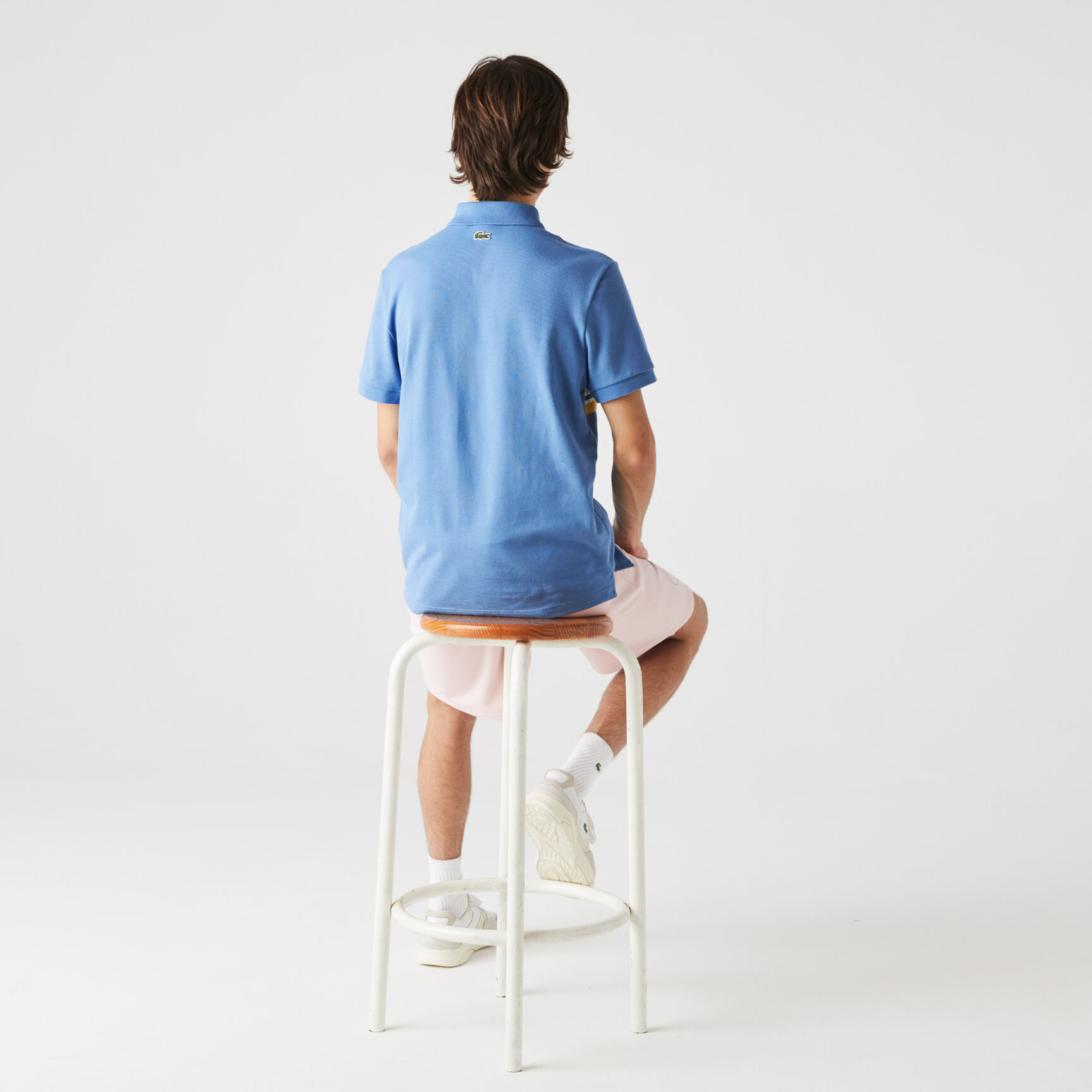 قميص بولو بيكيه القطن قصة عادية للرجال مع شارة من تراث العلامة