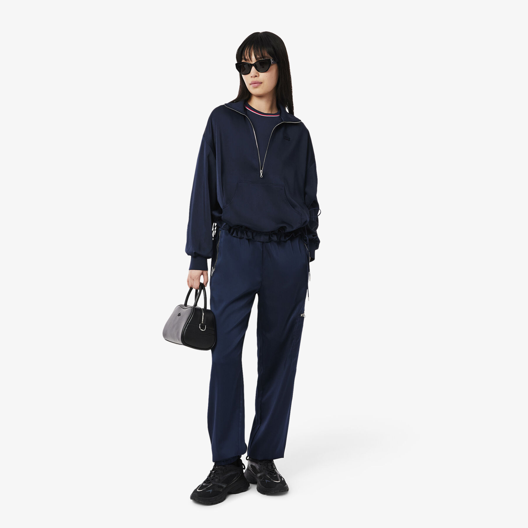 lacoste contrast accent jersey t shirt