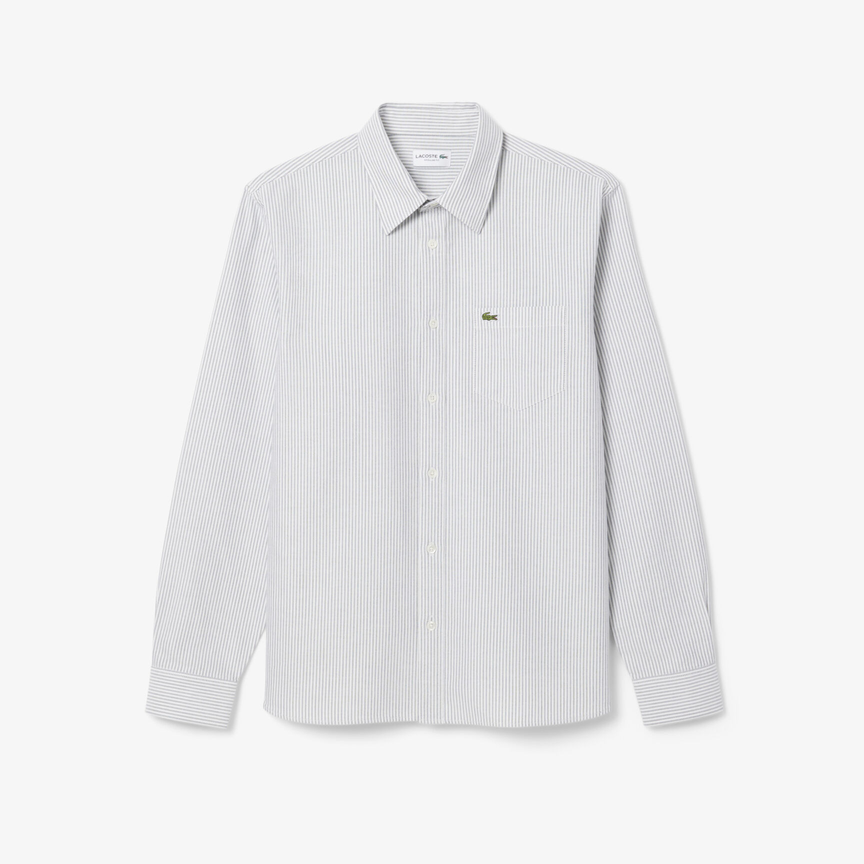 قميص أكسفورد مخطط بقصّة عادية