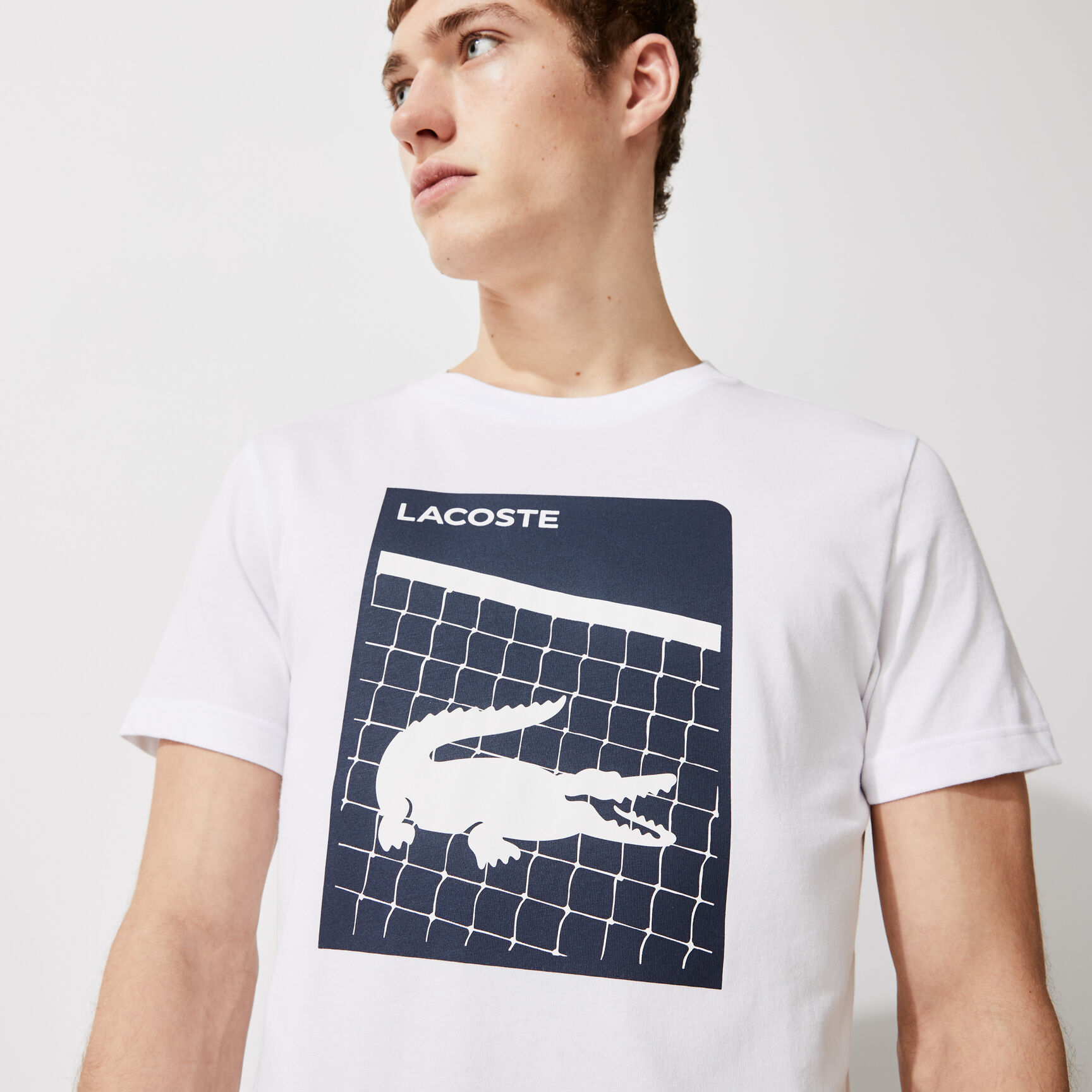 Men's Lacoste SPORT 3D Print Breathable T-shirt Men's Lacoste SPORT 3D Print Breathable T-shirt