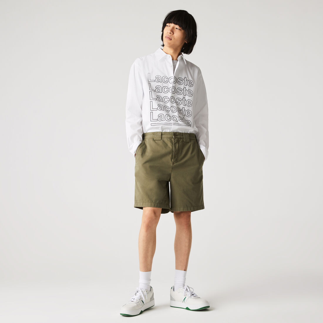 Men’s Relaxed Fit Soft Cotton Cargo Bermuda Shorts Men’s Relaxed Fit Soft Cotton Cargo Bermuda Shorts
