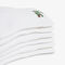 lacoste 6 pack striped cotton ankle socks