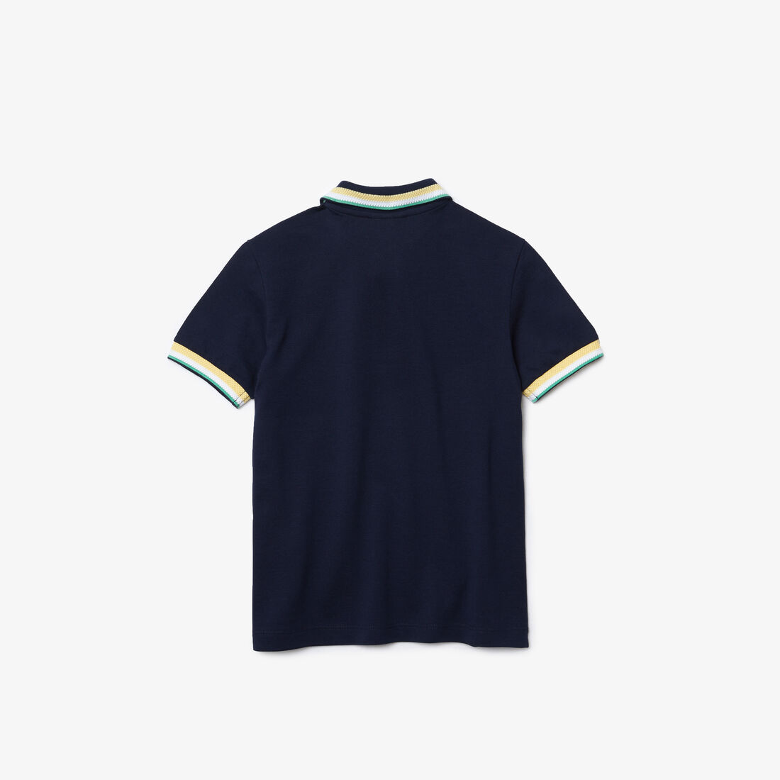 Boys' Lacoste Striped Details Cotton Piqué Polo Shirt Boys' Lacoste Striped Details Cotton Piqué Polo Shirt