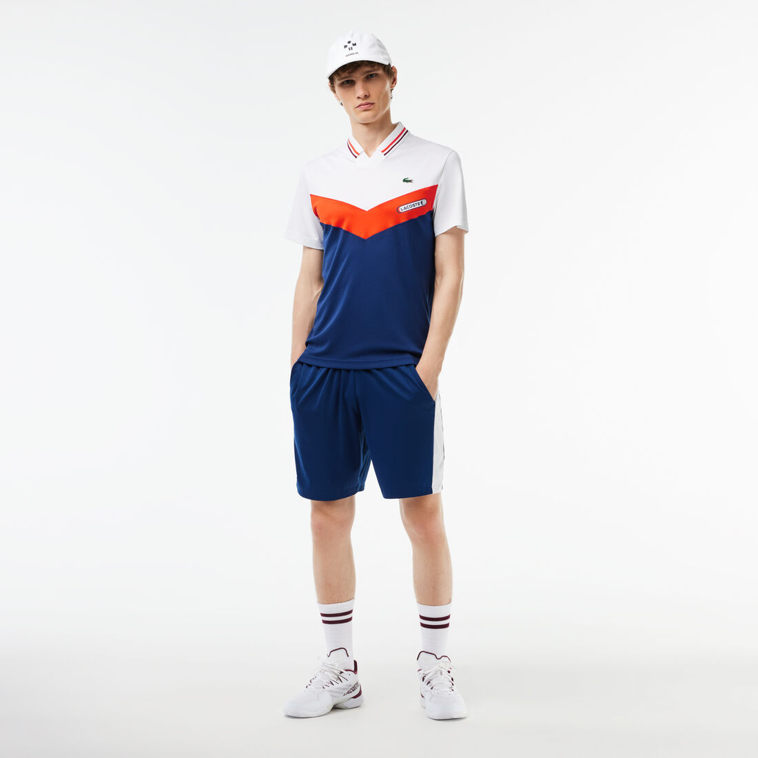 Slim Fit Lacoste Tennis x Daniil Medvedev Seamless Effect Polo Shirt Slim Fit Lacoste Tennis x Daniil Medvedev Seamless Effect Polo Shirt