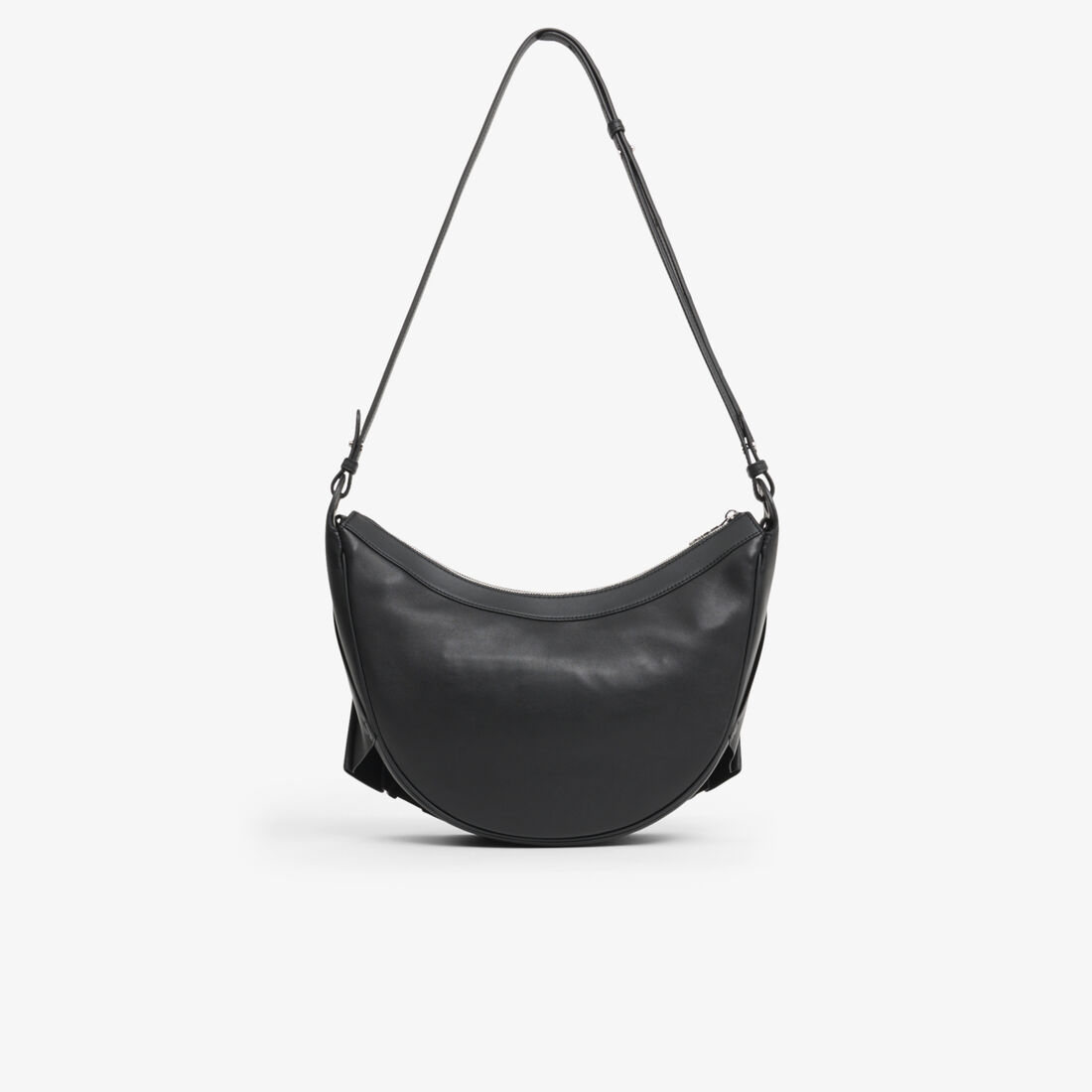 lacoste medium lenglen leather hobo bag