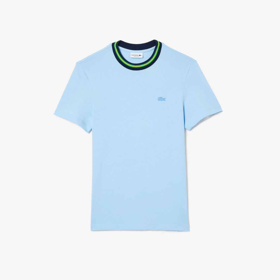 Stripe Collar Stretch Pique T-shirt Stripe Collar Stretch Pique T-shirt
