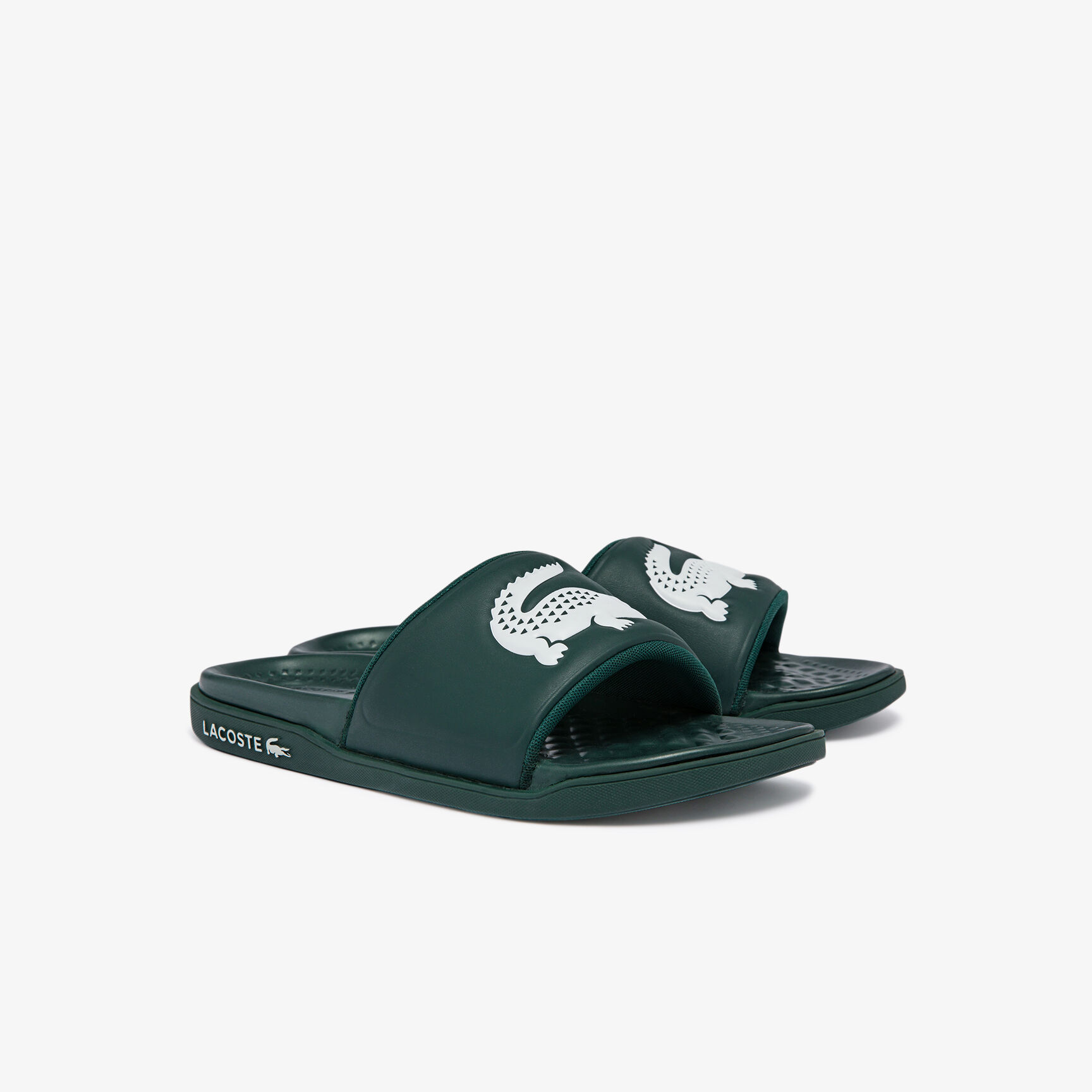 Men's Croco Dualiste Synthetic Logo Strap Slides