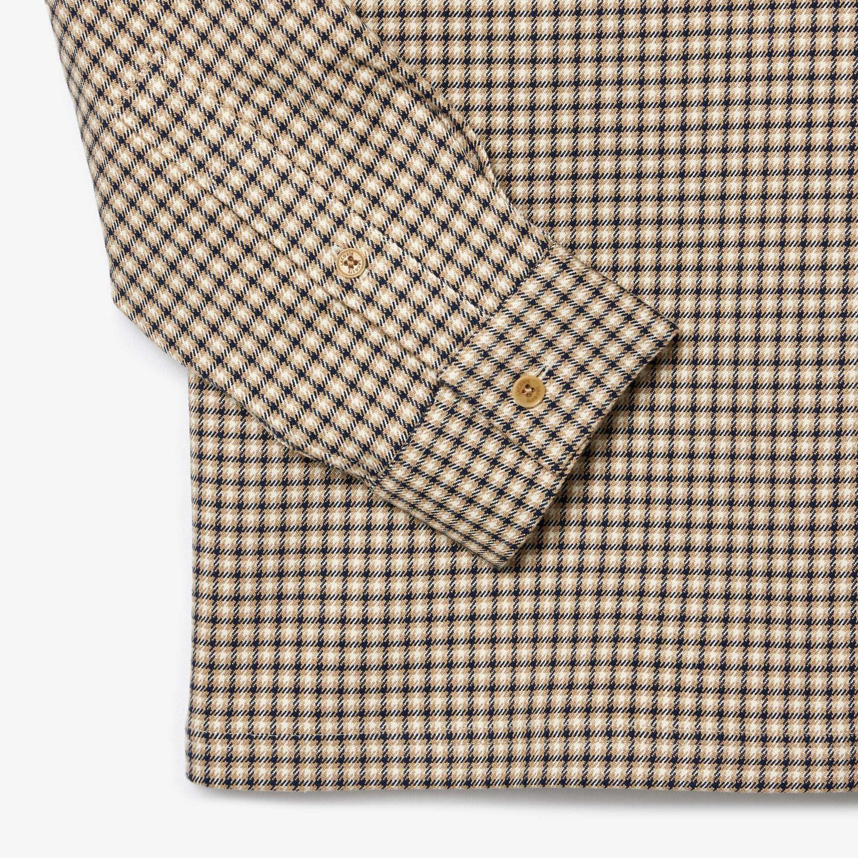 قميص من مزيج القطن منقوش