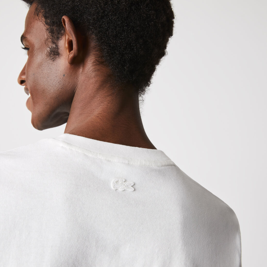 Men's Heritage Crocodile Badge Crew Neck Cotton T-Shirt Men's Heritage Crocodile Badge Crew Neck Cotton T-Shirt