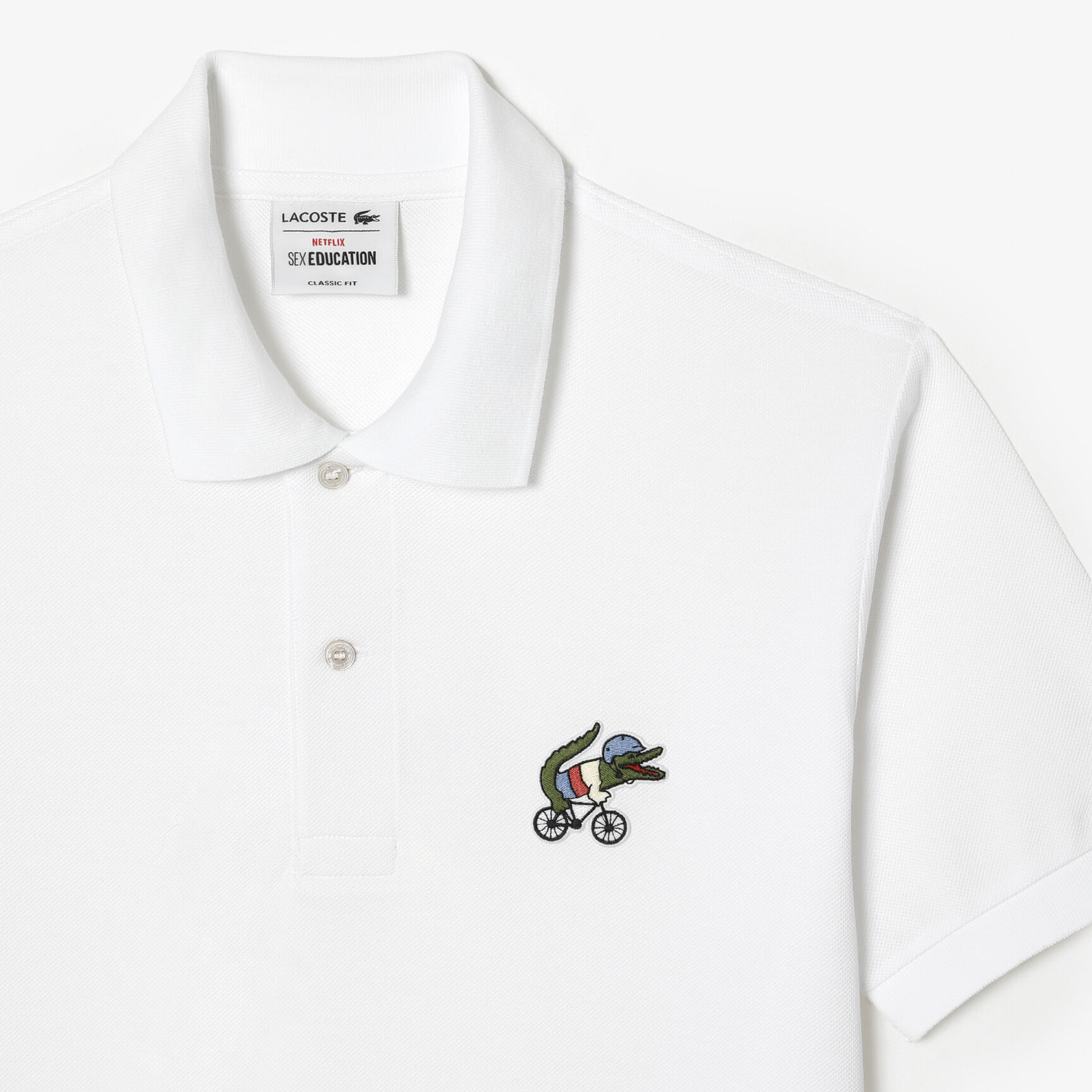 Men&rsquo;s Lacoste x Netflix Organic Cotton Polo Shirt