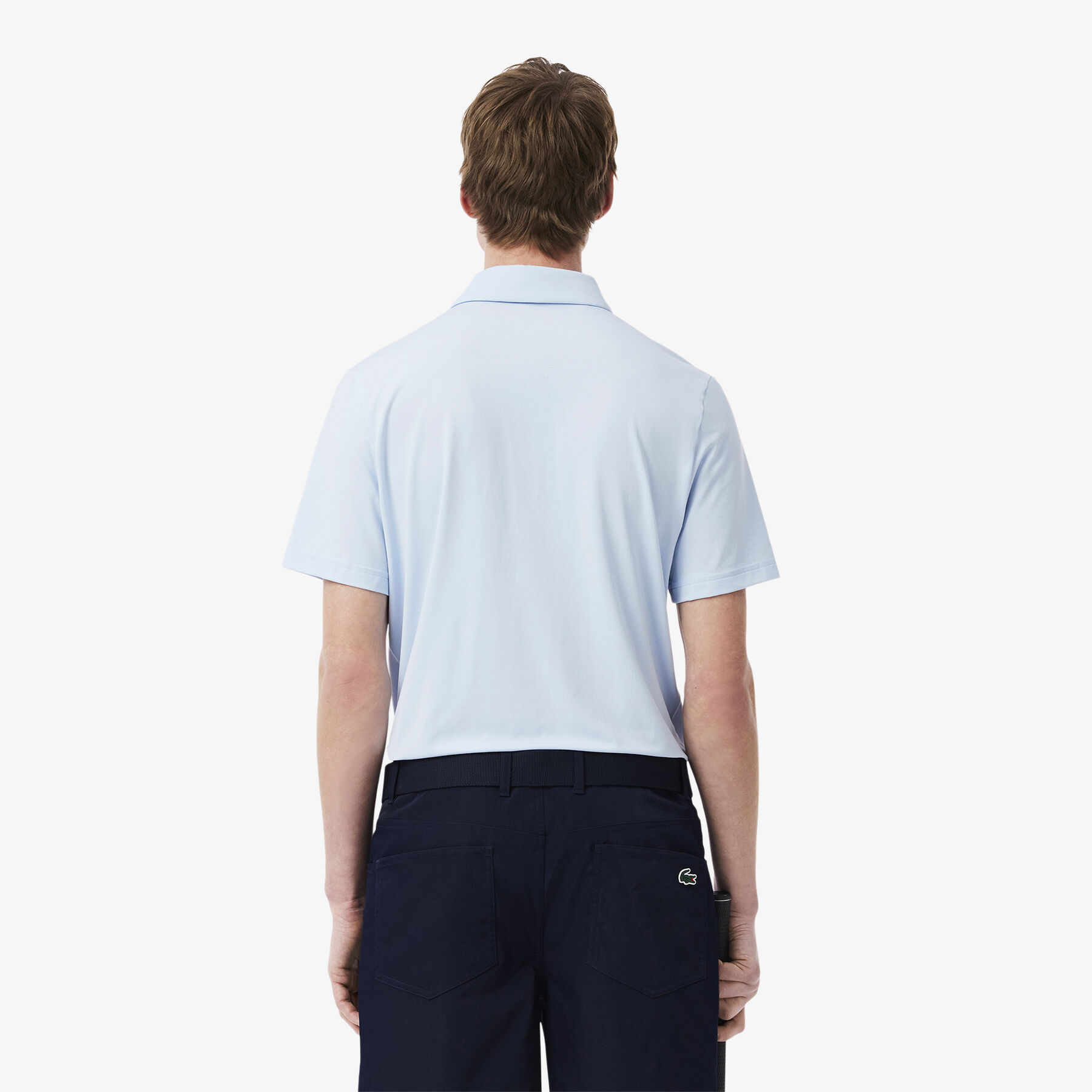 lacoste regular fit colour block golf polo shirt